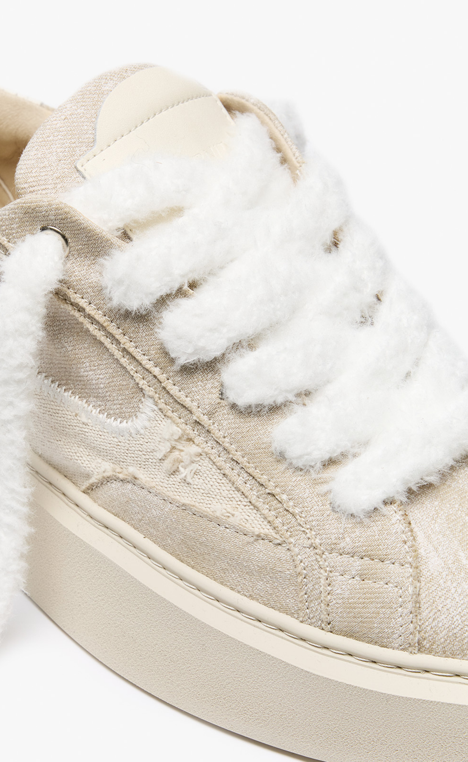 LE PROMENEUR CREAM SNEAKERS