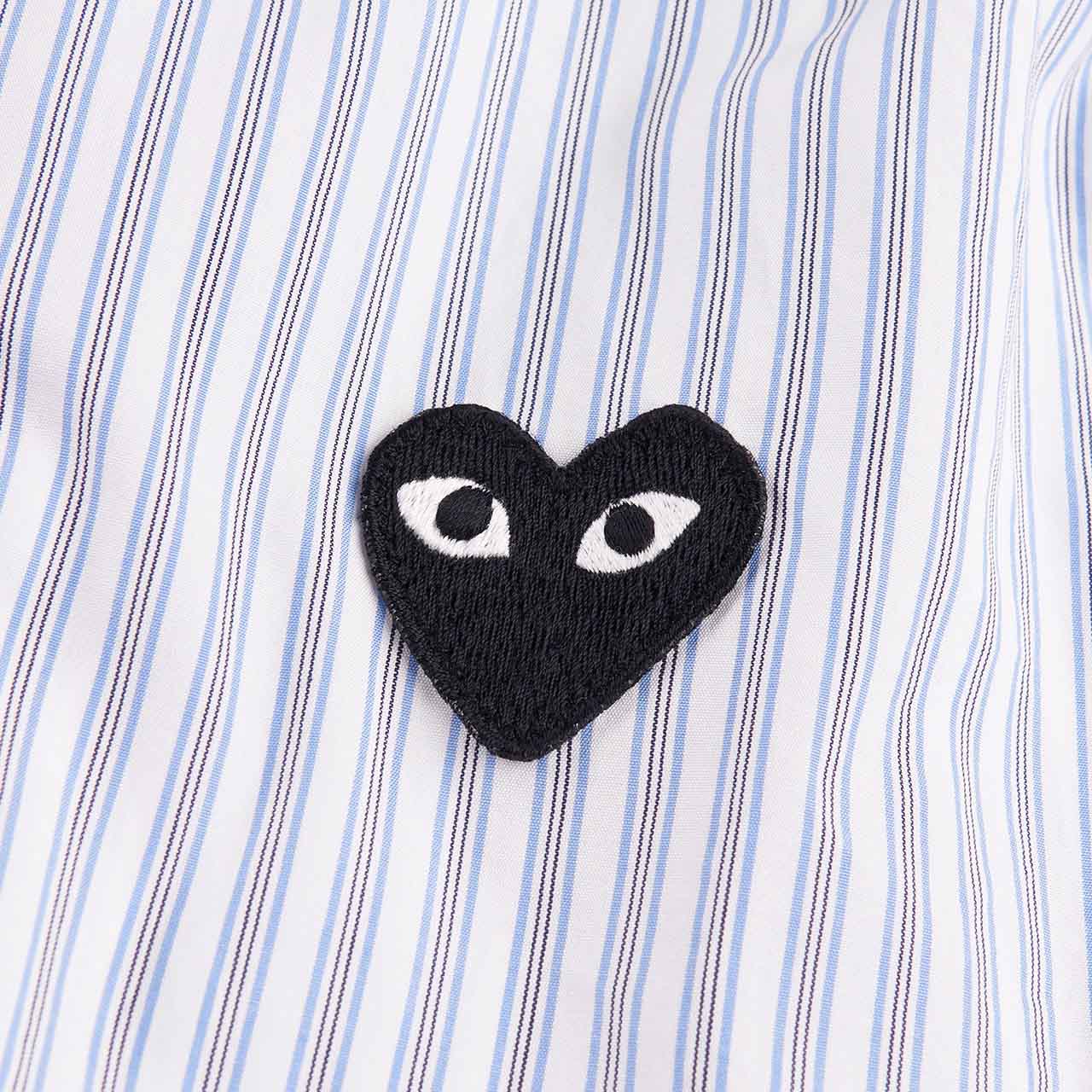 LIGHT BLUE Play Comme des Garacons Striped Shirt