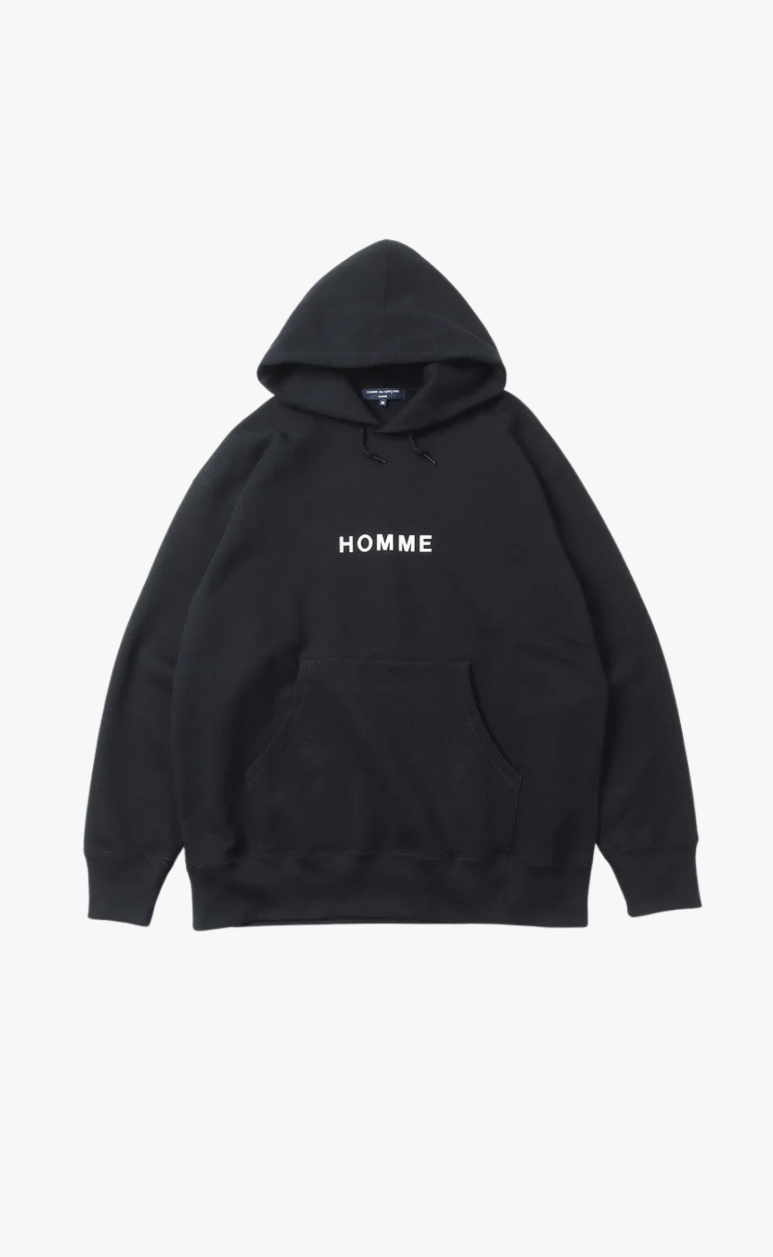 LOGO PRINT BLACK HOODIE