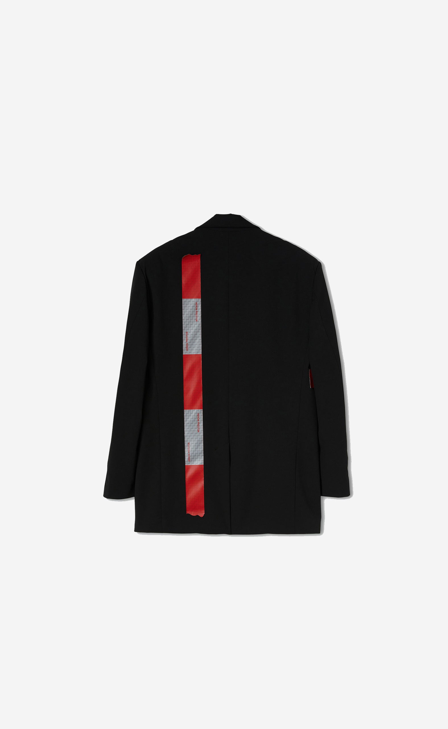 LOGO TAPE TAILORED BLAZER BLACK NO COLOR