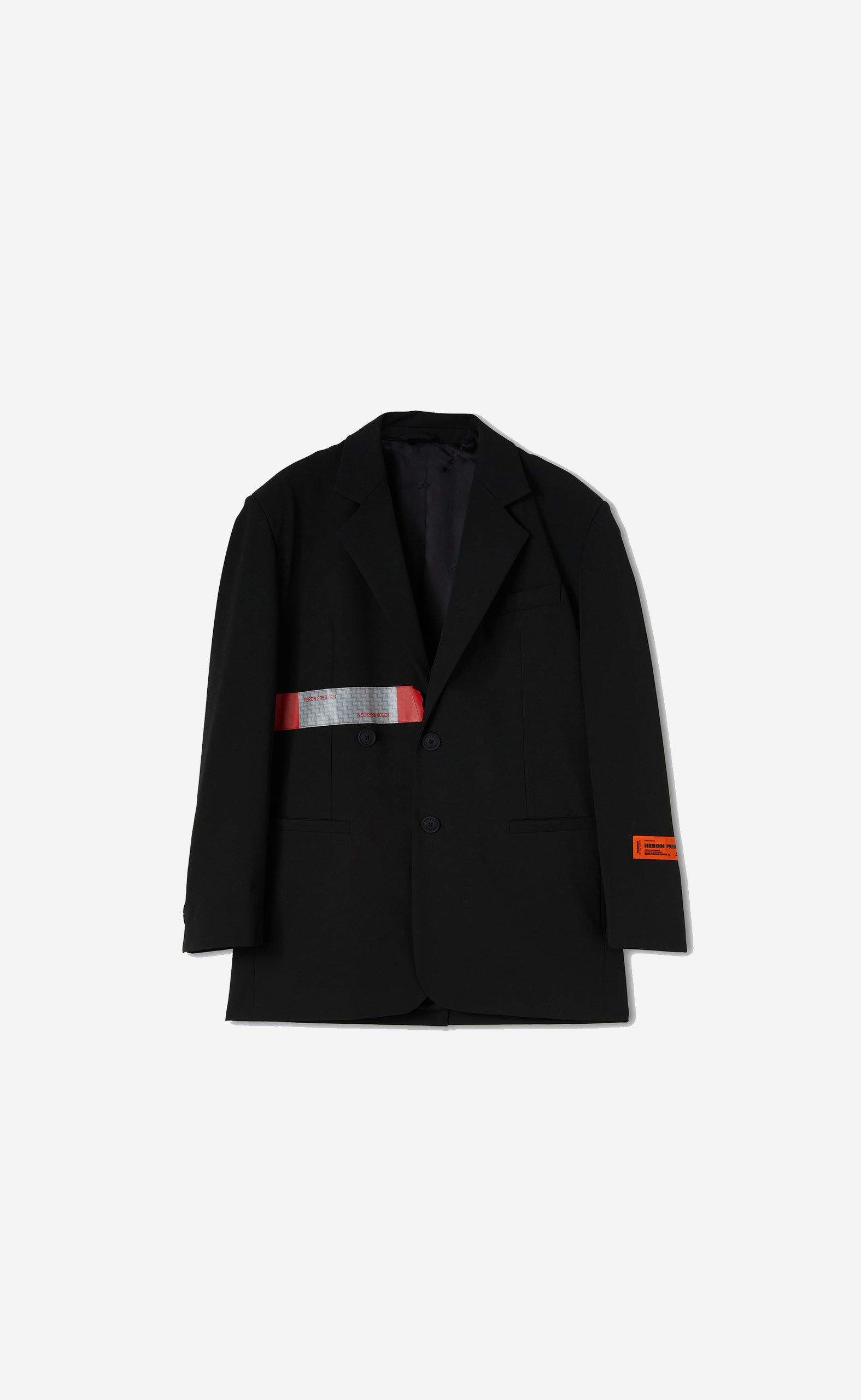 LOGO TAPE TAILORED BLAZER BLACK NO COLOR