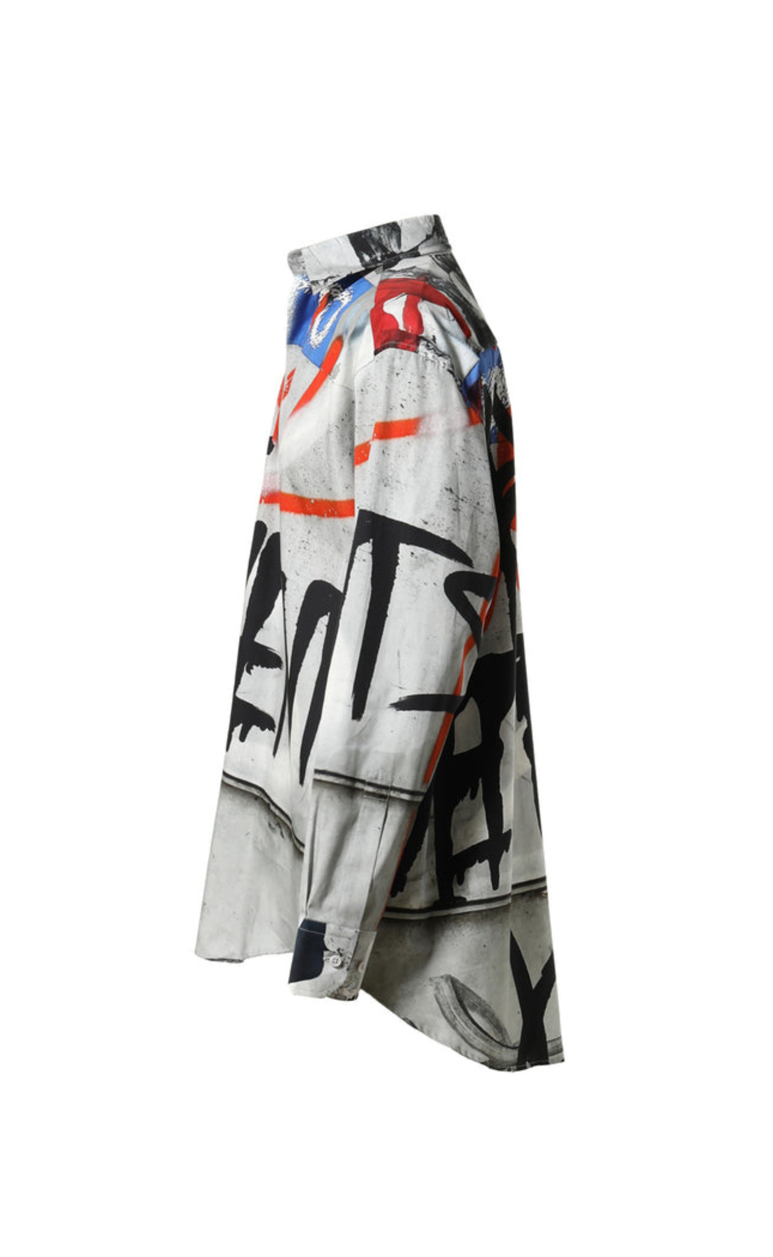 GRAFFITI PRINT GREY VETEMENTS GRAFFITI SHIRT