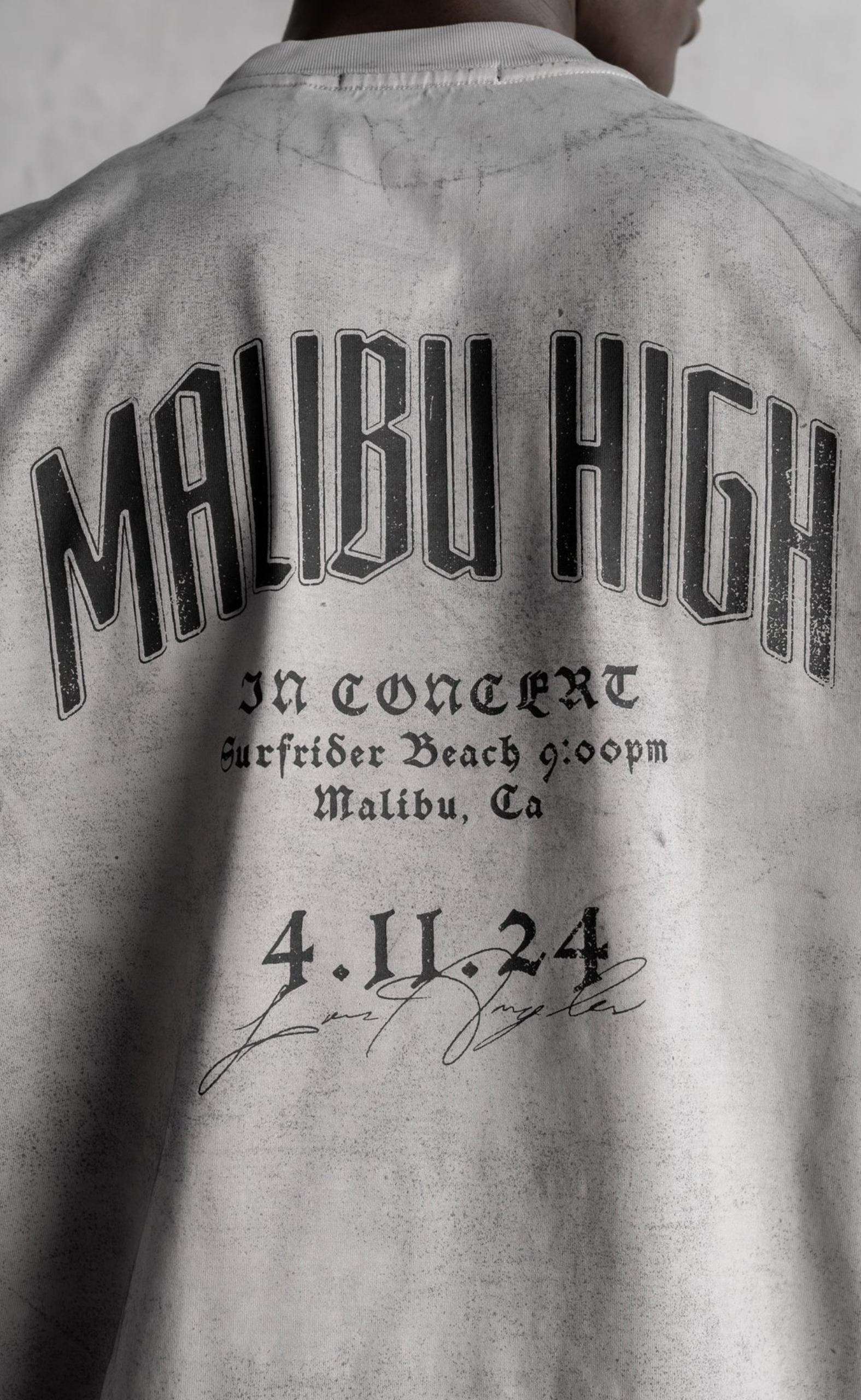 MALIBU HIGH RELAXED CEMENT T-SHIRT