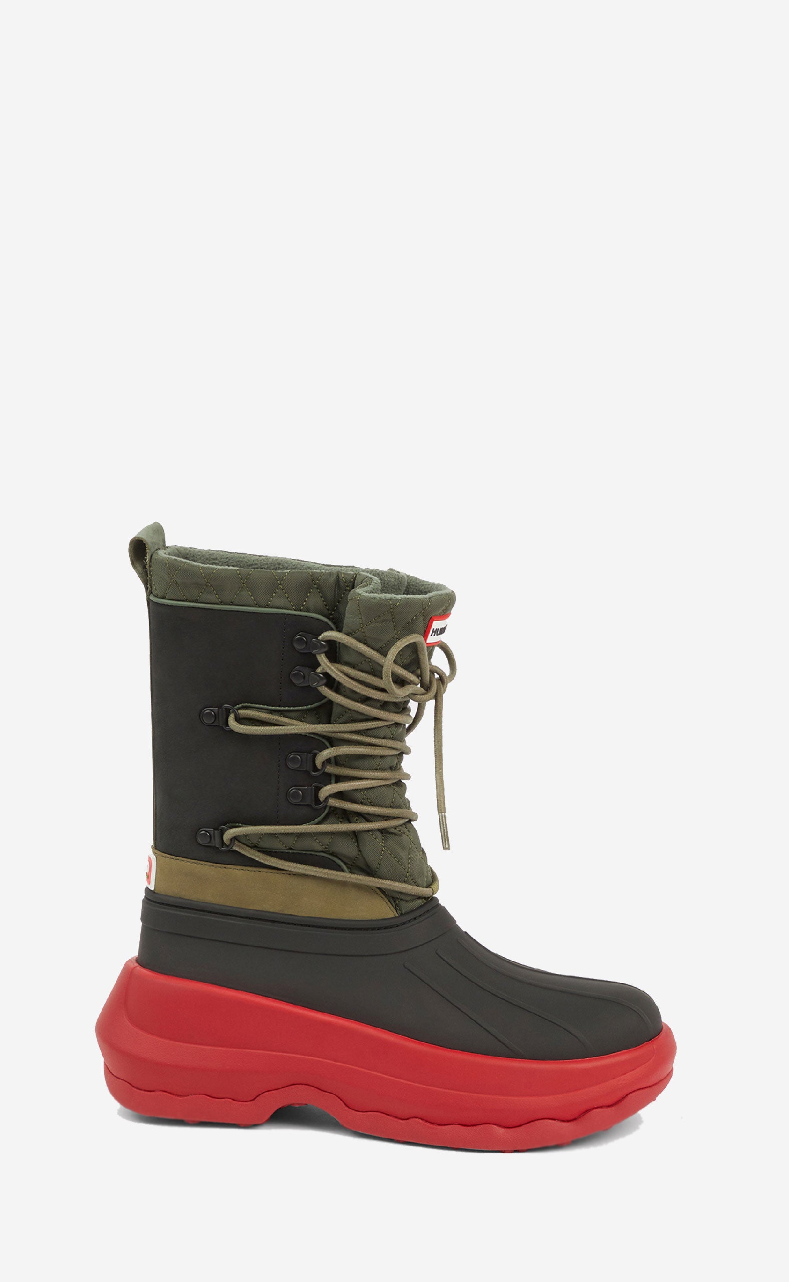 MEDIUM RED KENZO X HUNTER LACE-UP BOOTS