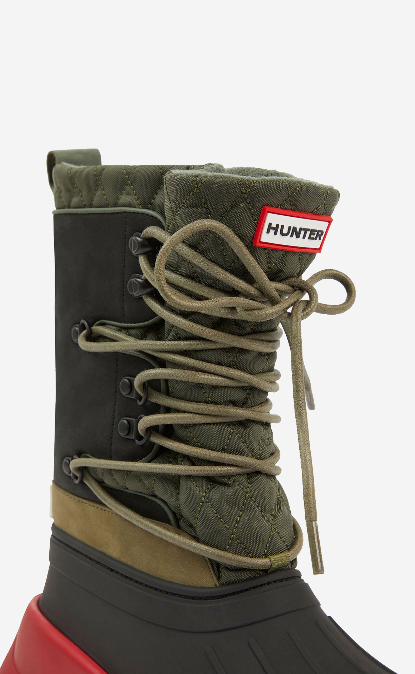 MEDIUM RED KENZO X HUNTER LACE-UP BOOTS