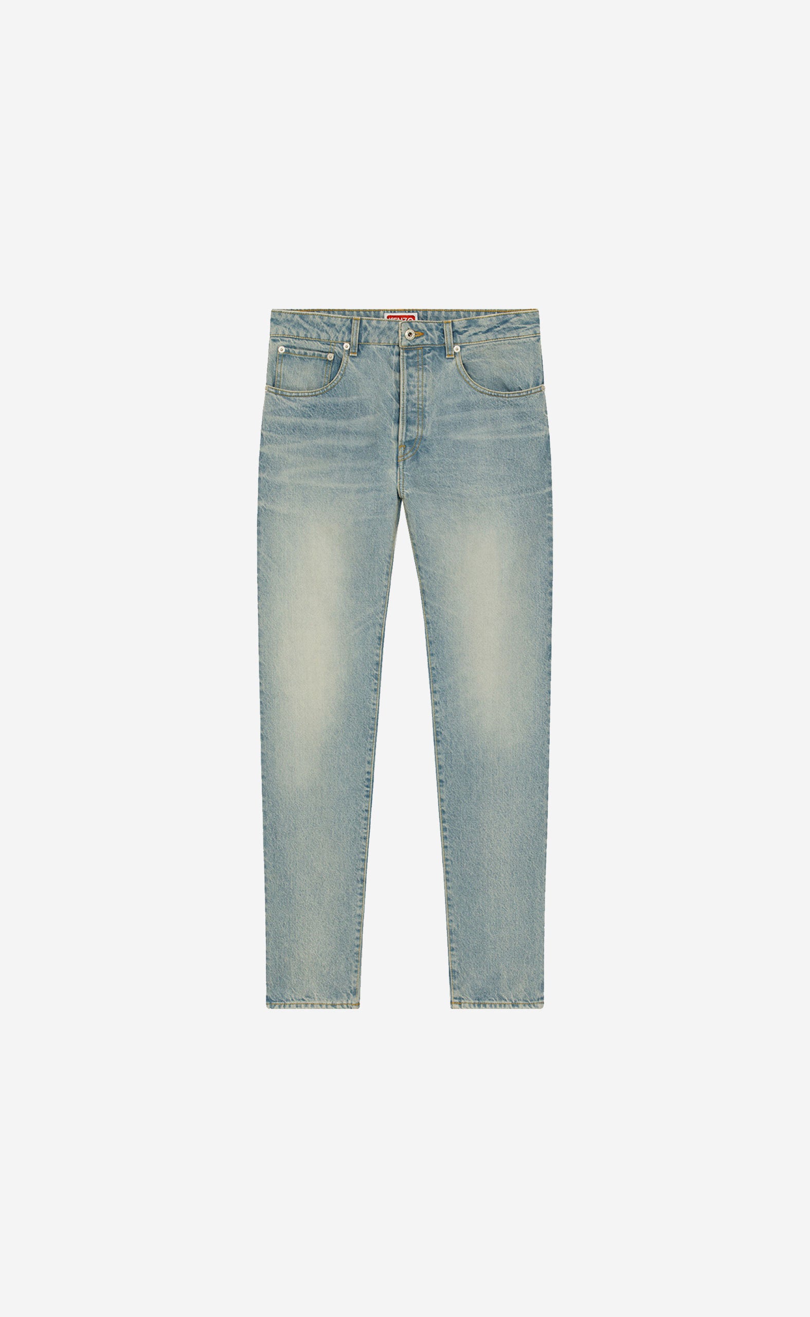 MEDIUM STONE BLUE DENIM MEDIUM STONE BARA SLIM JEANS