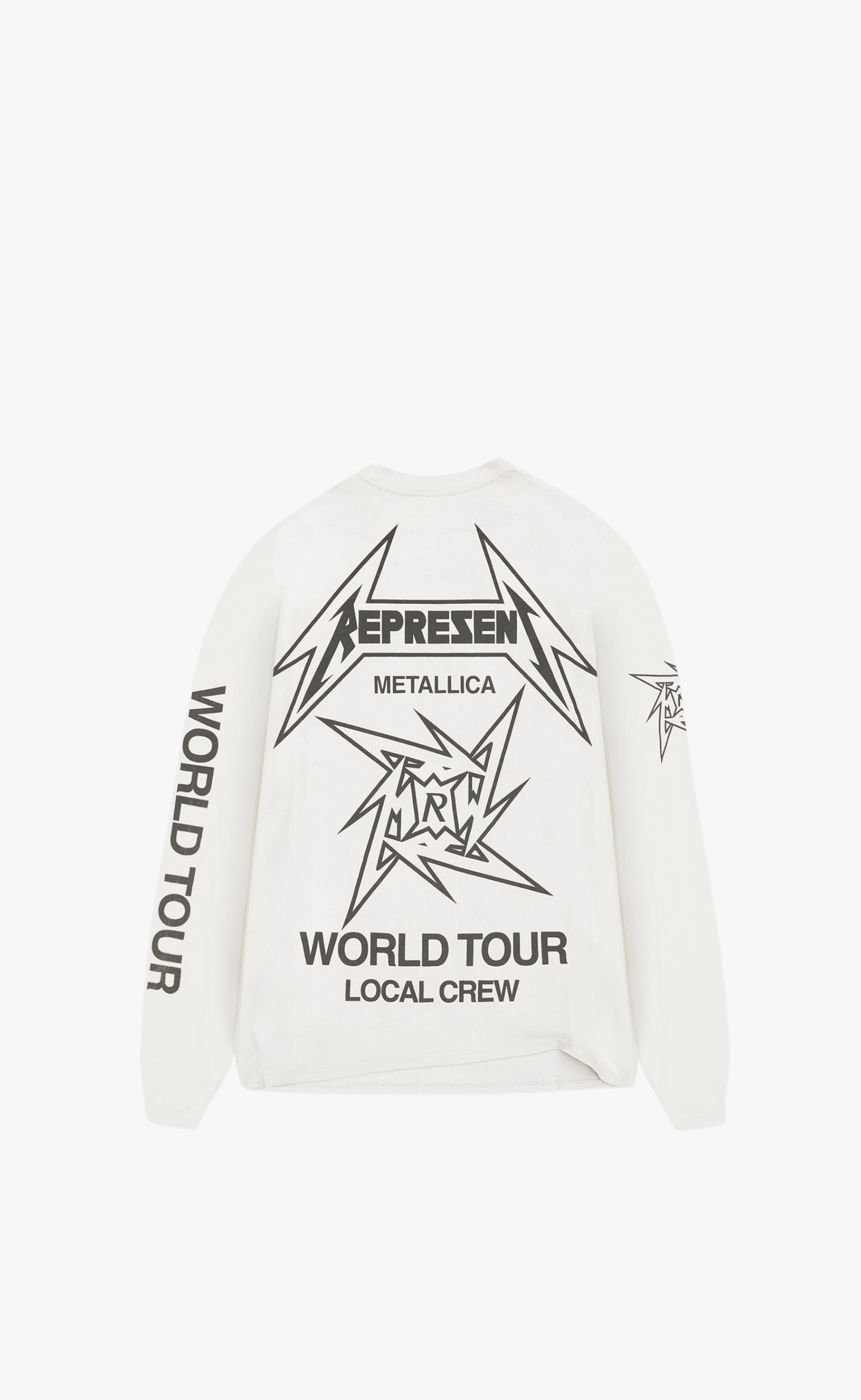METALLICA 40 YEAR ANNIVERSARY FLAT WHITE LONGSLEEVE