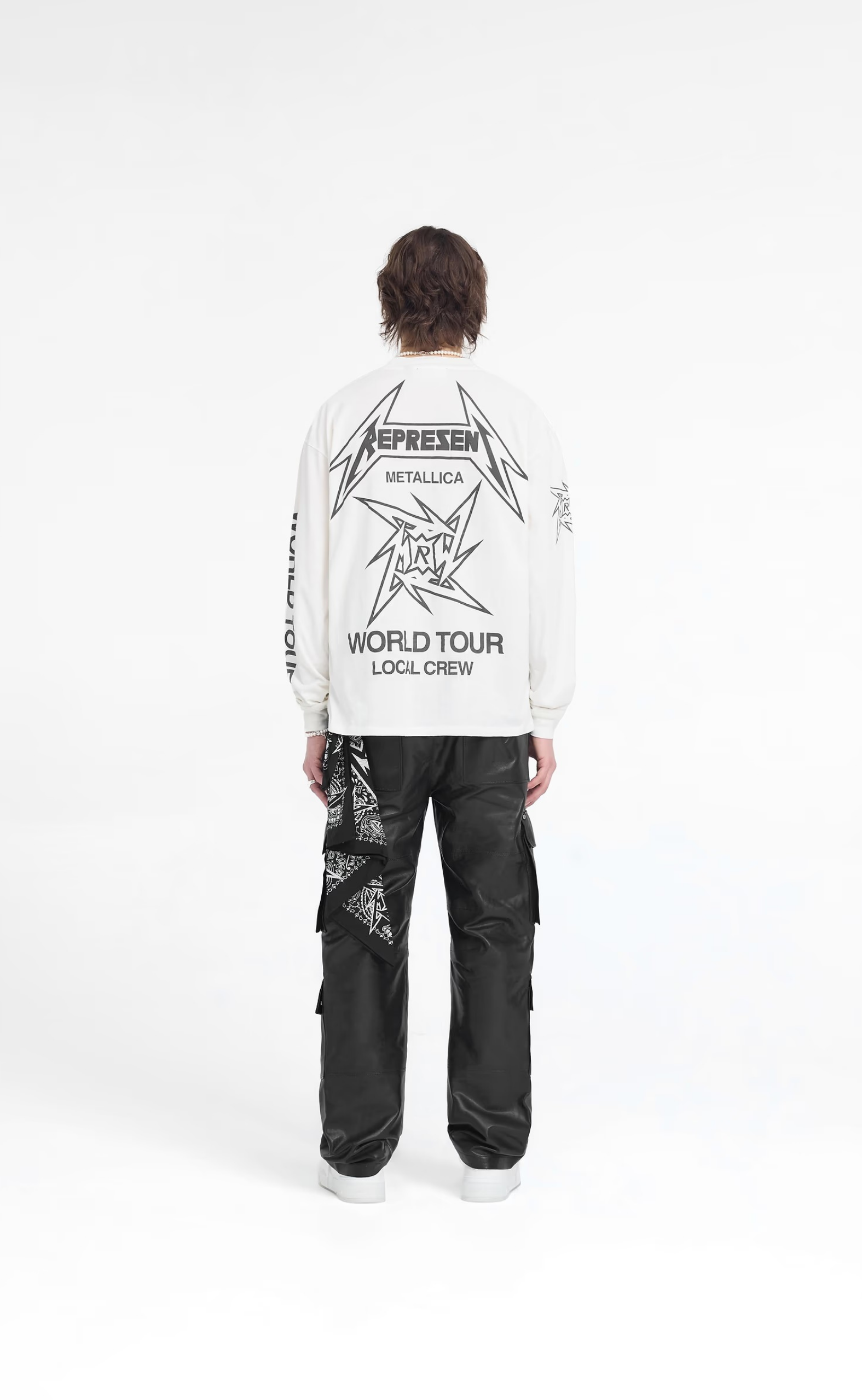 METALLICA 40 YEAR ANNIVERSARY FLAT WHITE LONGSLEEVE