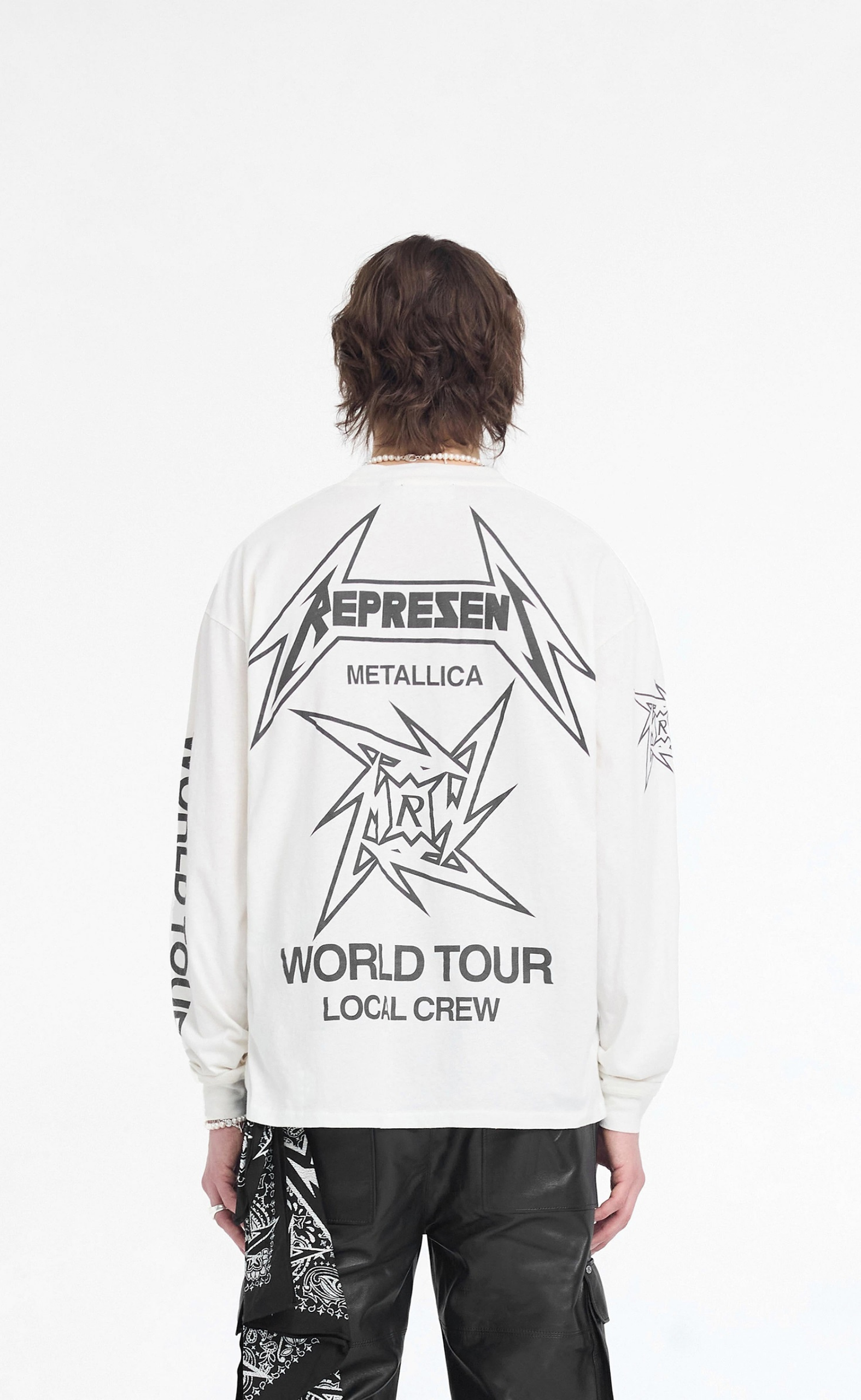 METALLICA 40 YEAR ANNIVERSARY FLAT WHITE LONGSLEEVE