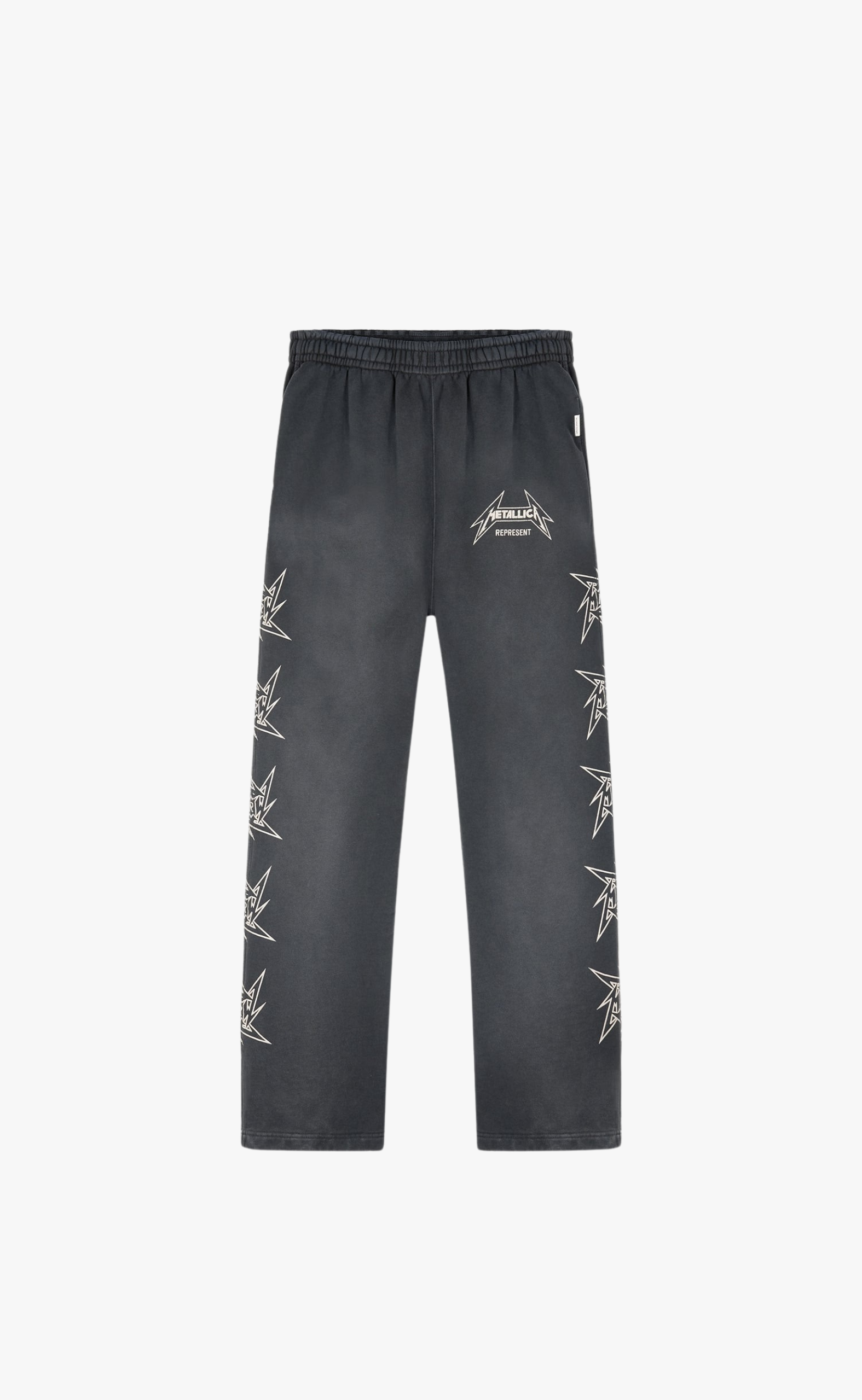 METALLICA 40 YEAR ANNIVERSARY STAINED BLACK SWEATPANTS
