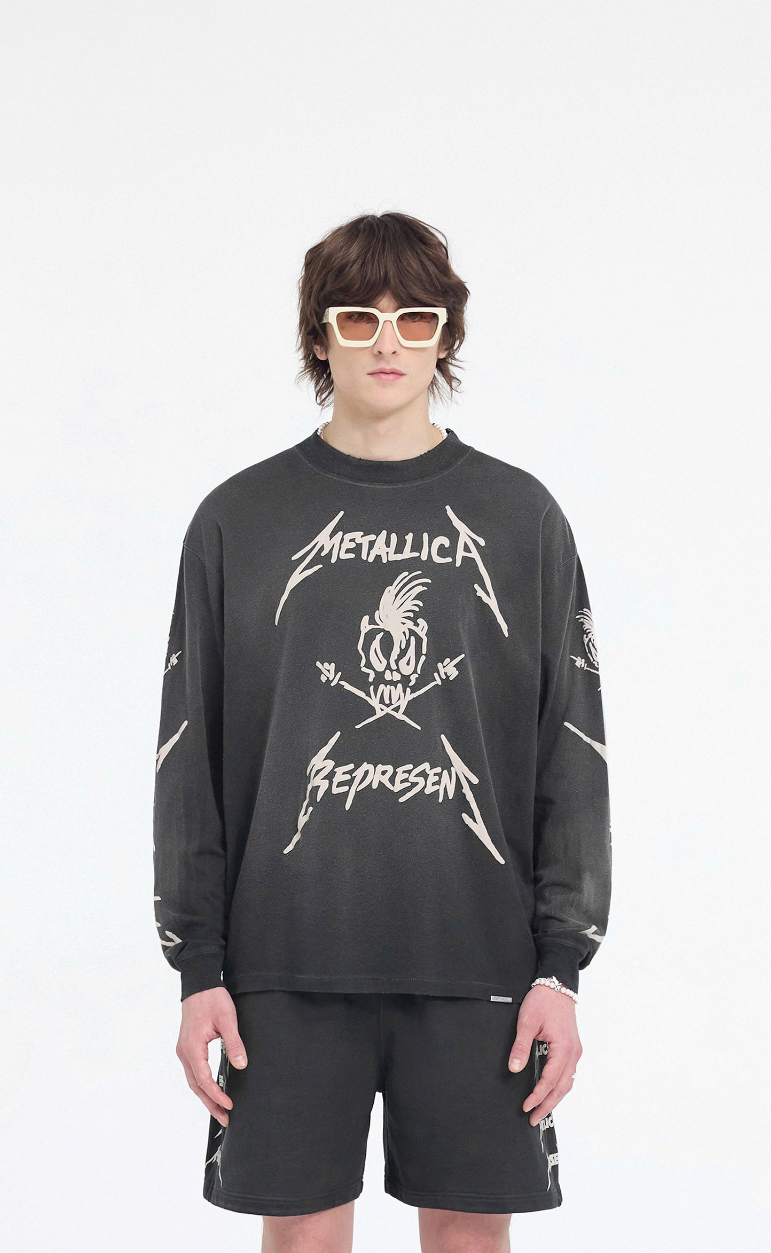METALLICA GARAGE INC STAINED BLACK LONGSLEEVE