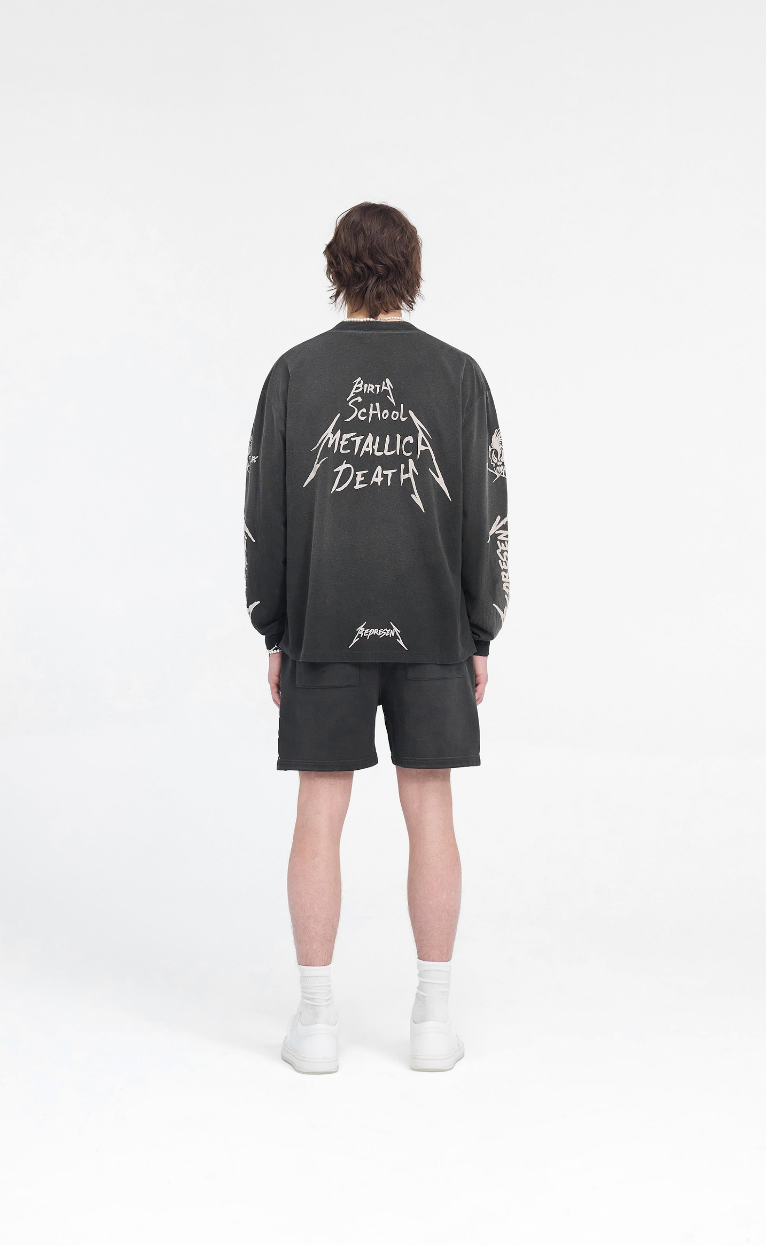 METALLICA GARAGE INC STAINED BLACK LONGSLEEVE