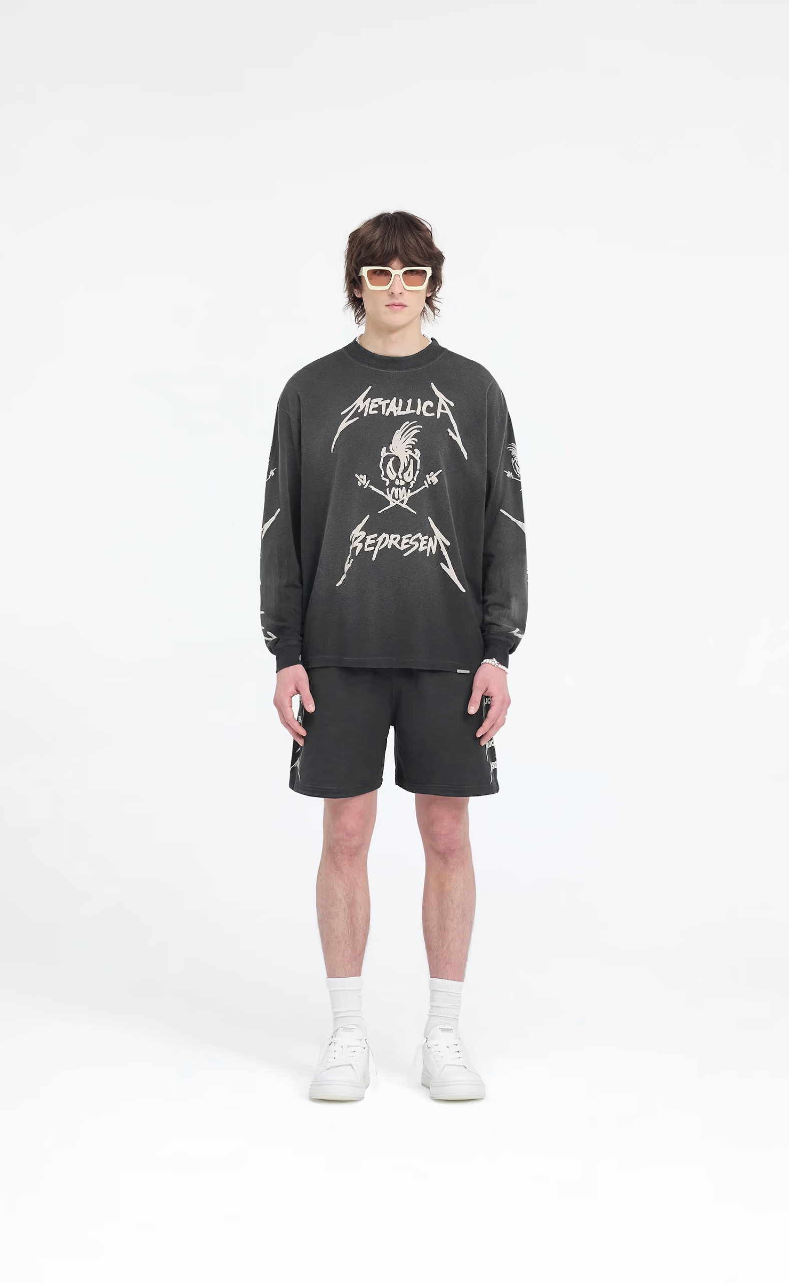 METALLICA GARAGE INC STAINED BLACK LONGSLEEVE