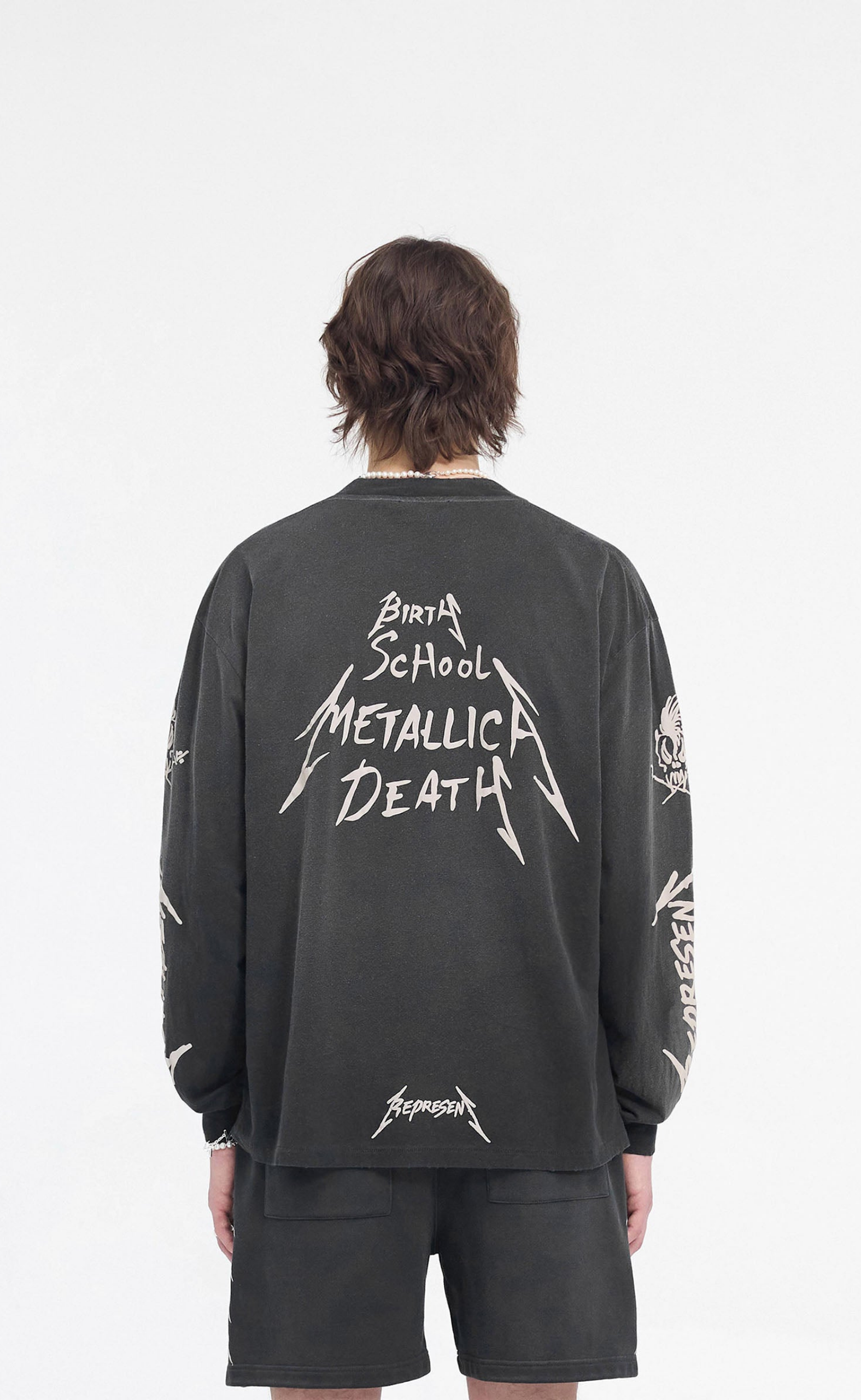 METALLICA GARAGE INC STAINED BLACK LONGSLEEVE