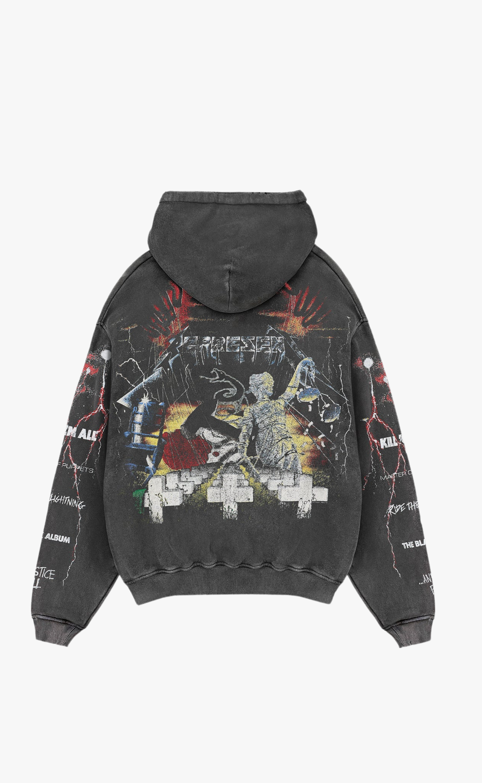 METALLICA MASTER OF PUPPETS VINTAGE GREY HOODIE