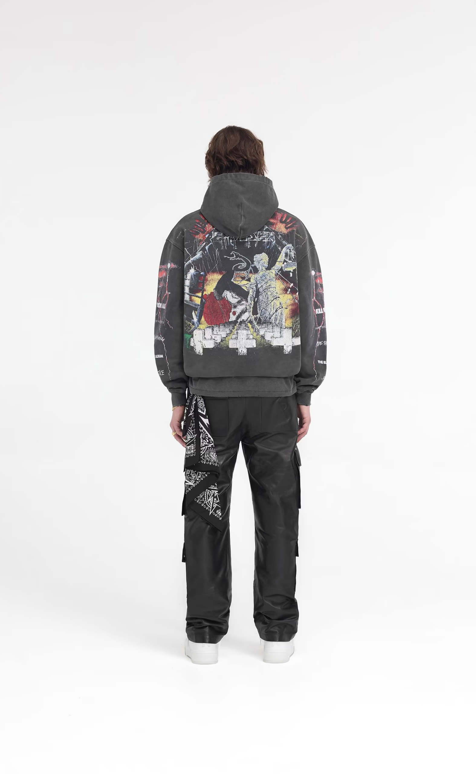 METALLICA MASTER OF PUPPETS VINTAGE GREY HOODIE