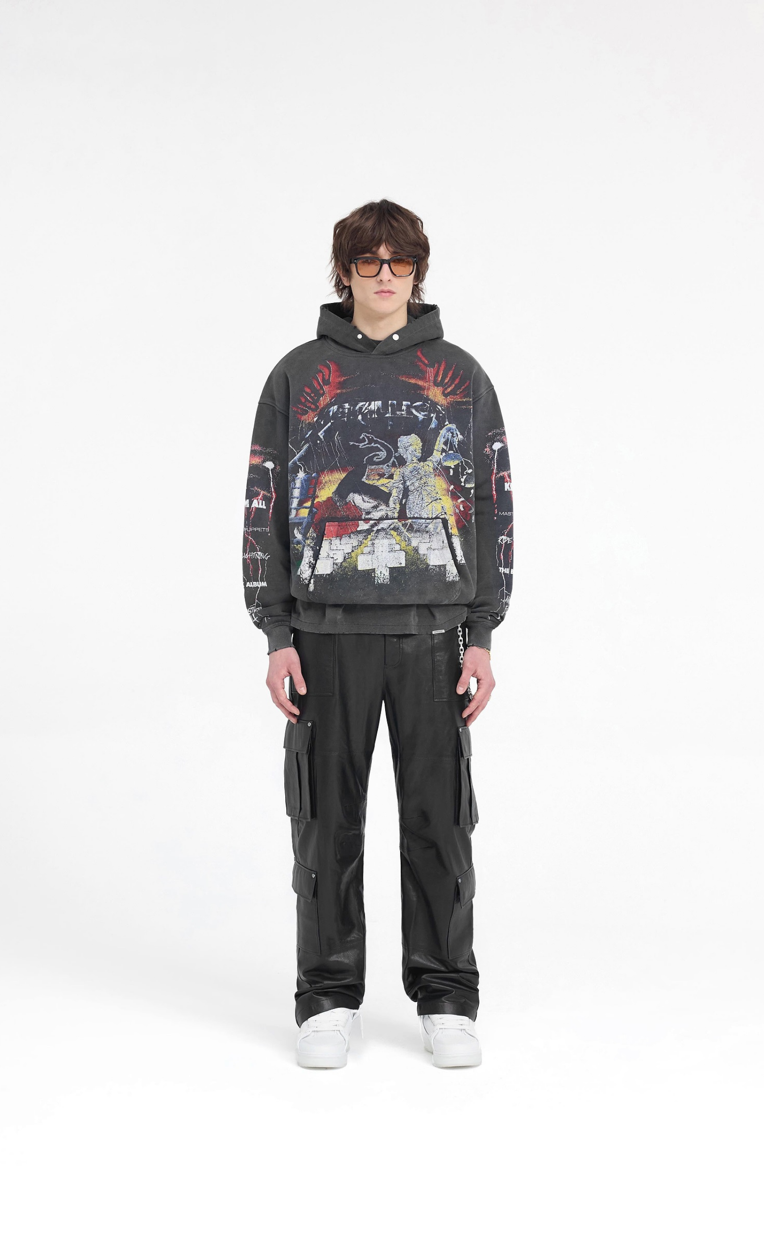 METALLICA MASTER OF PUPPETS VINTAGE GREY HOODIE