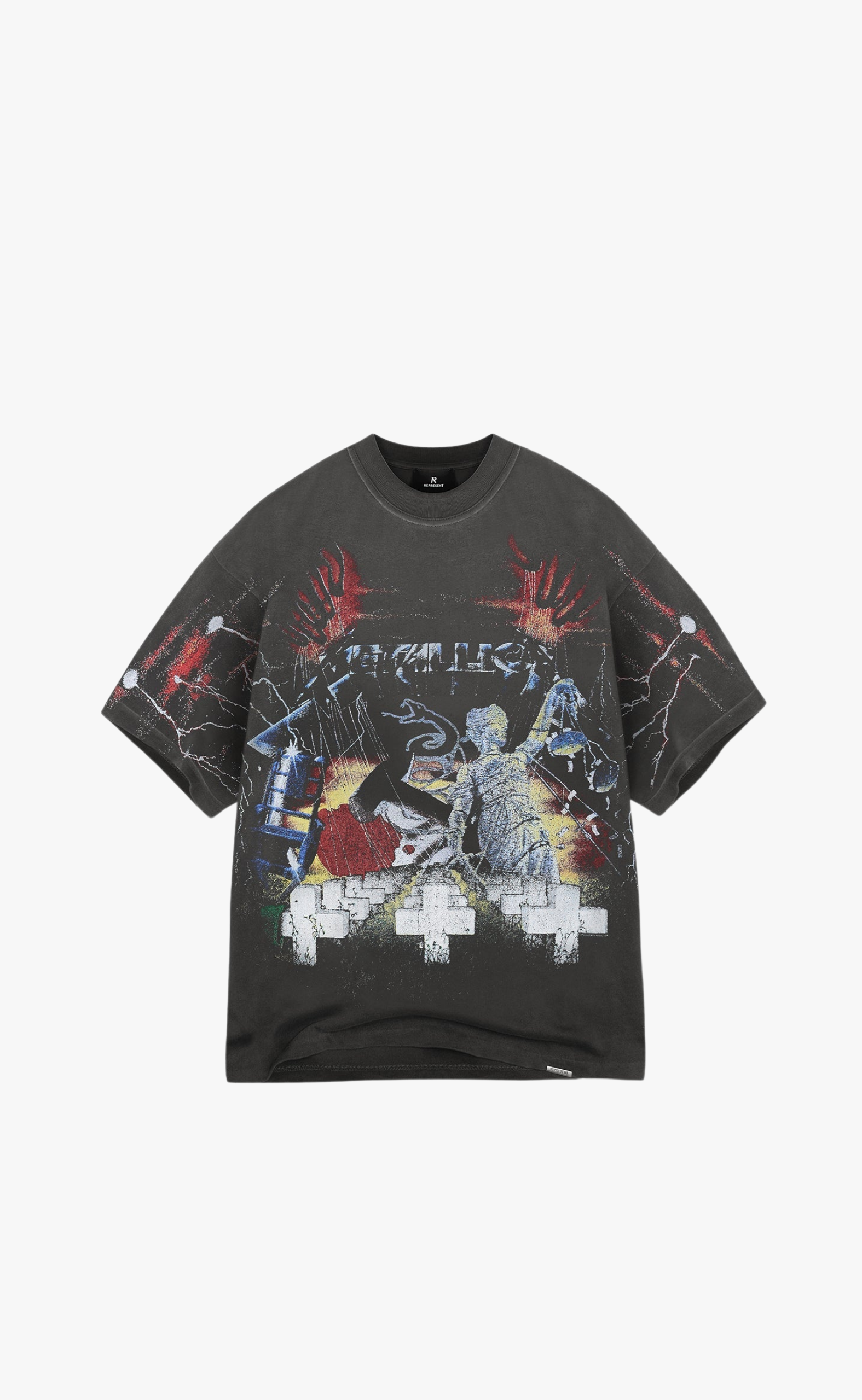 METALLICA MASTER OF PUPPETS VINTAGE GREY T-SHIRT