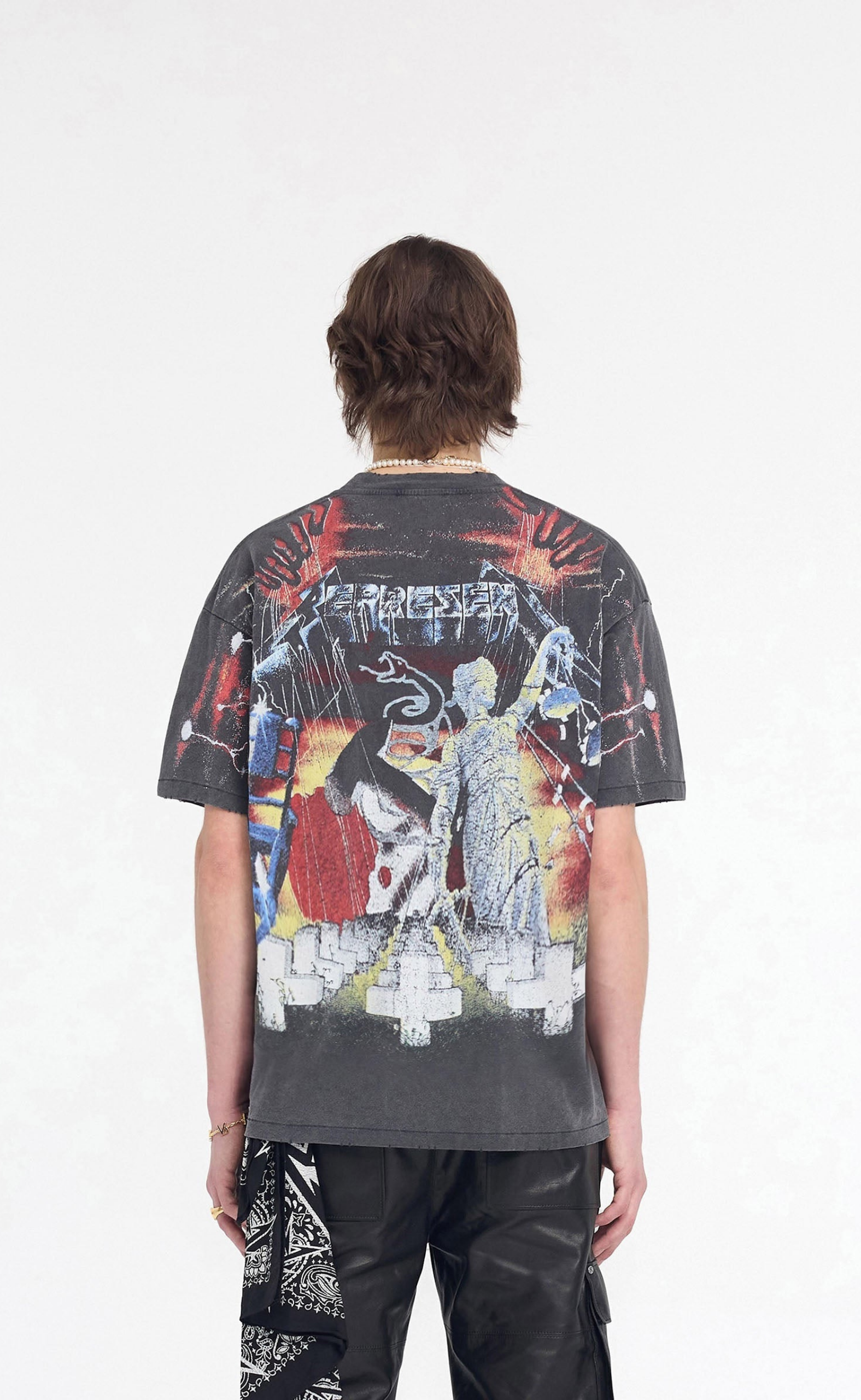 METALLICA MASTER OF PUPPETS VINTAGE GREY T-SHIRT