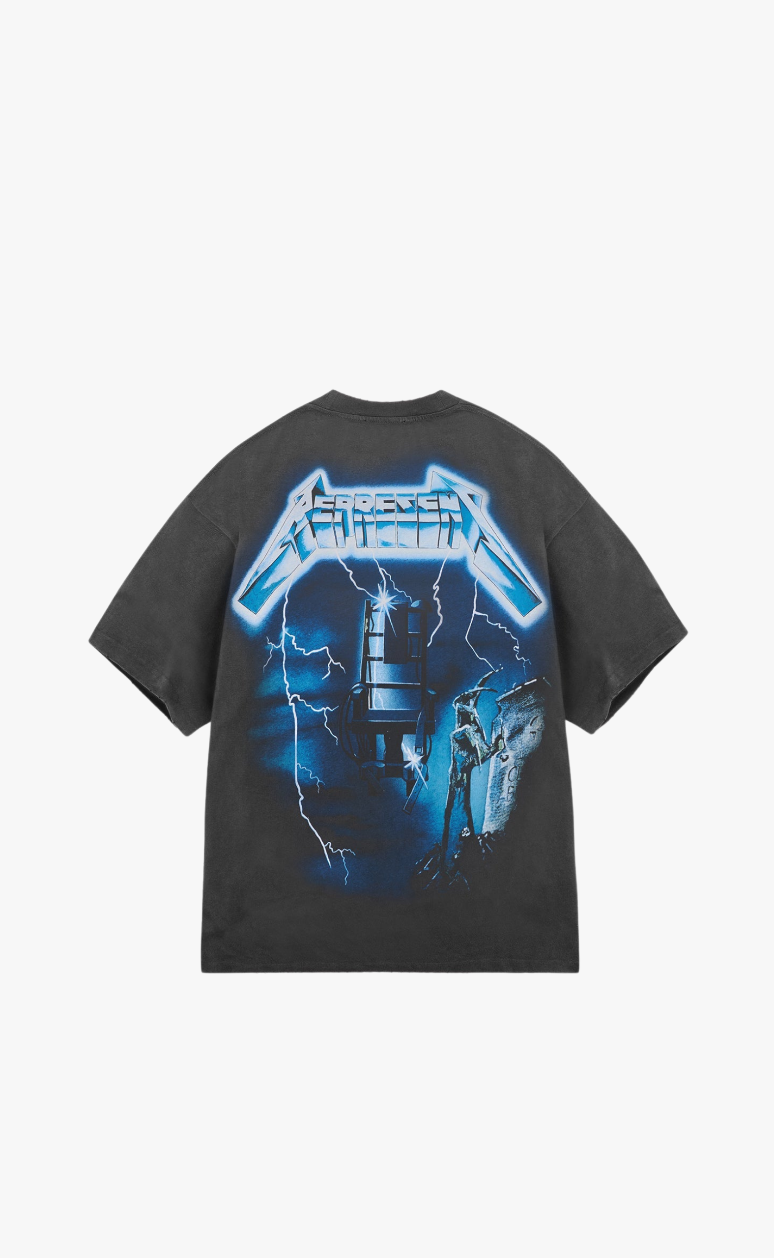METALLICA RIDE THE LIGHTNING VINTAGE GREY T-SHIRT