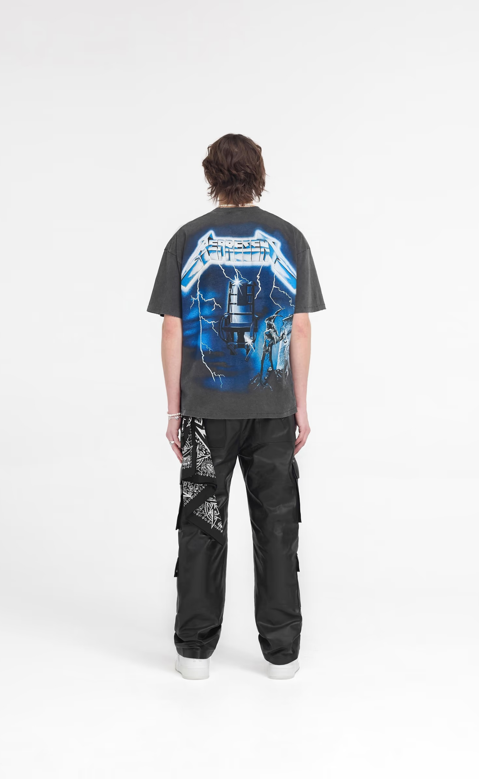 METALLICA RIDE THE LIGHTNING VINTAGE GREY T-SHIRT