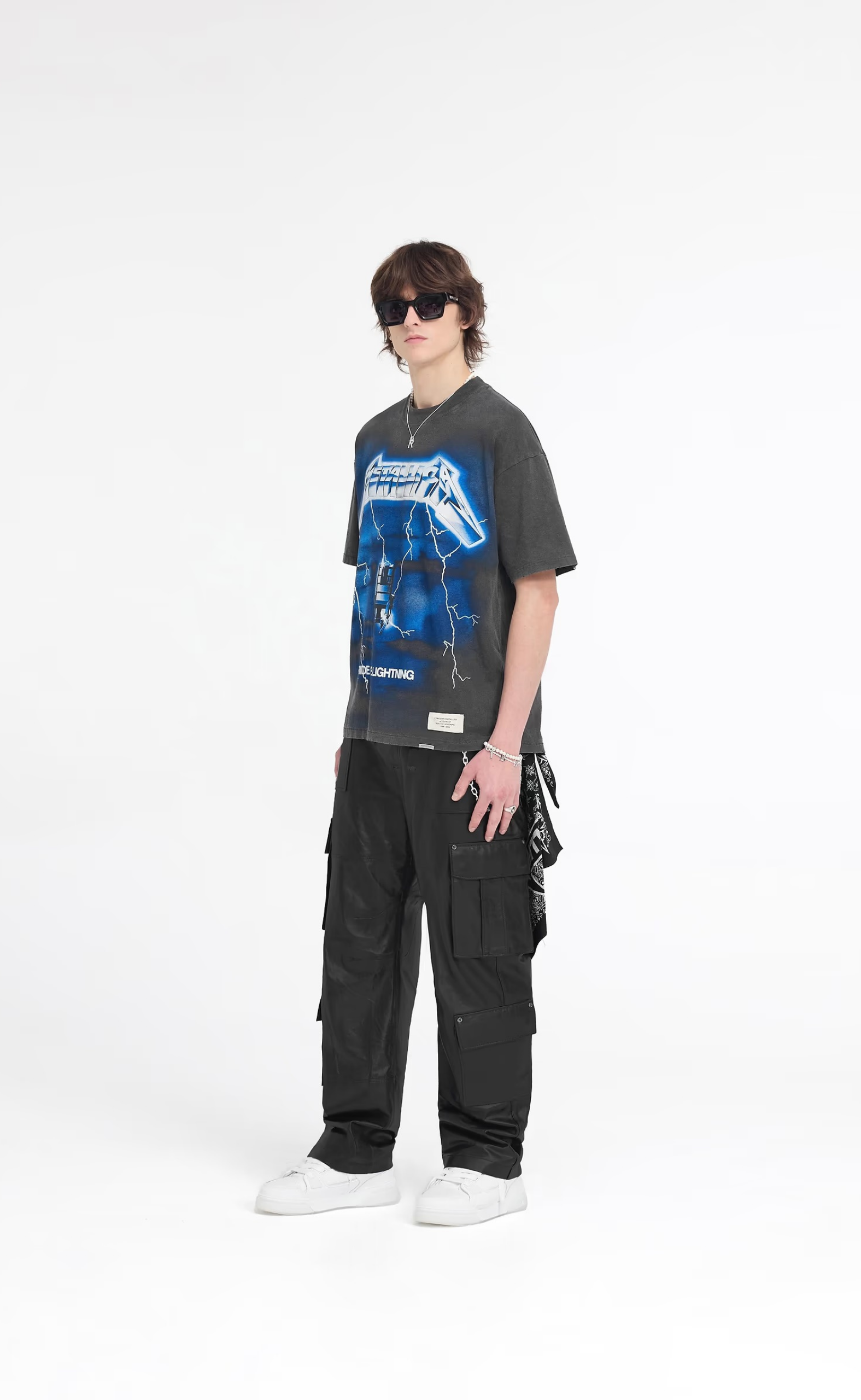 METALLICA RIDE THE LIGHTNING VINTAGE GREY T-SHIRT