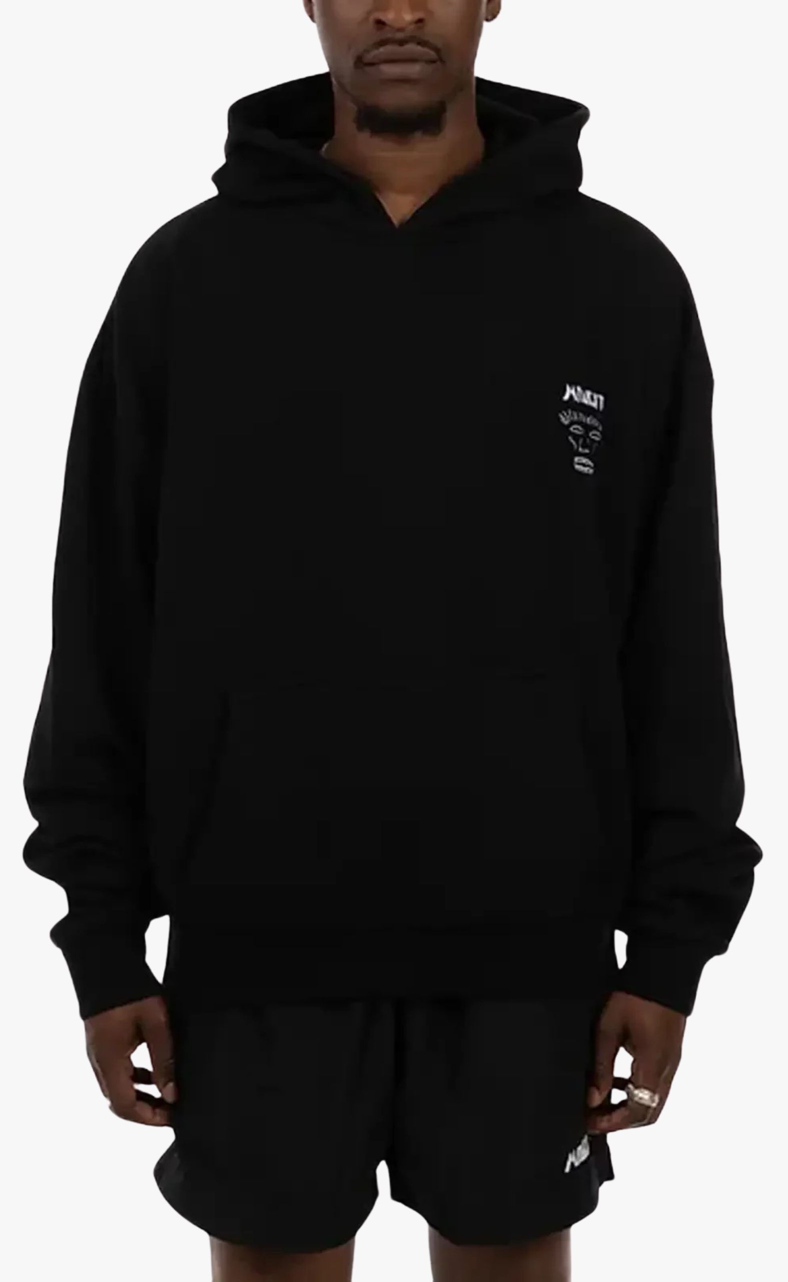 MIDNIGHT LOGO BLACK HOODIE