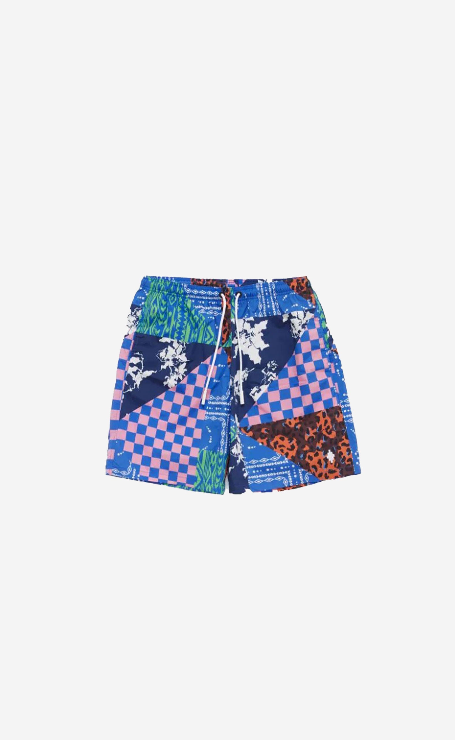 MIX&MATCH BOARDSHORT BLUE MULTICOLOR