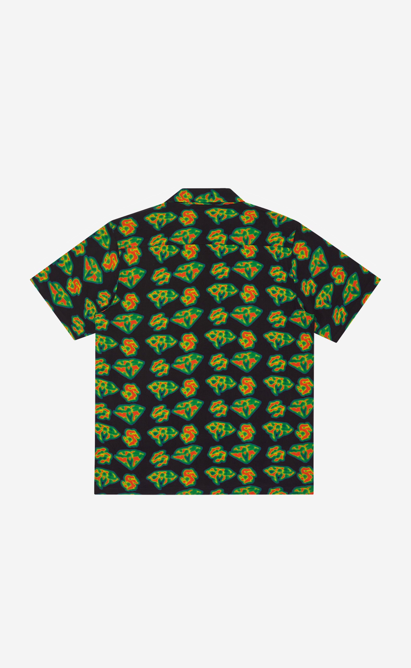 MULTI HEAT MAP CAMP COLLAR SHIRT