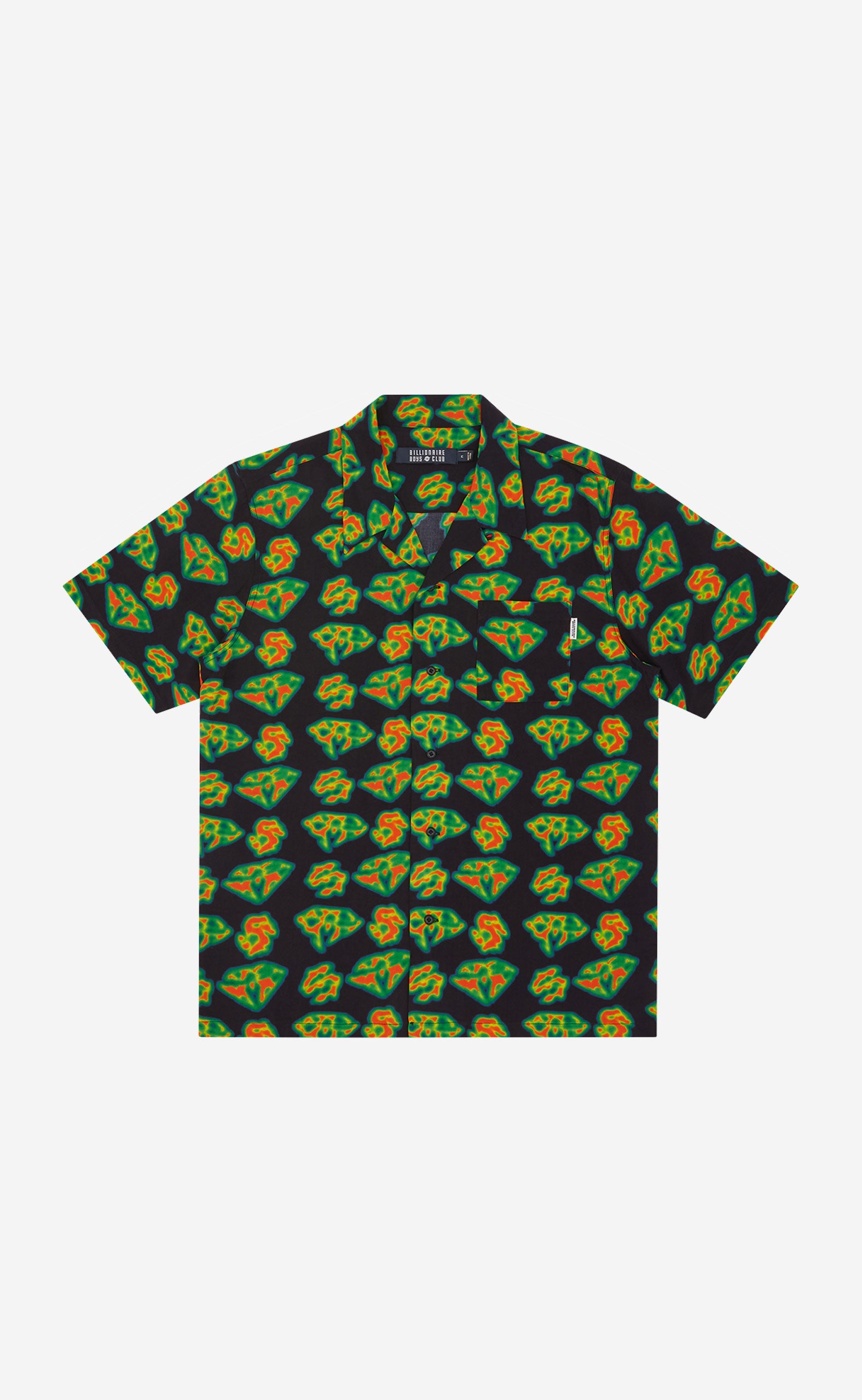 MULTI HEAT MAP CAMP COLLAR SHIRT