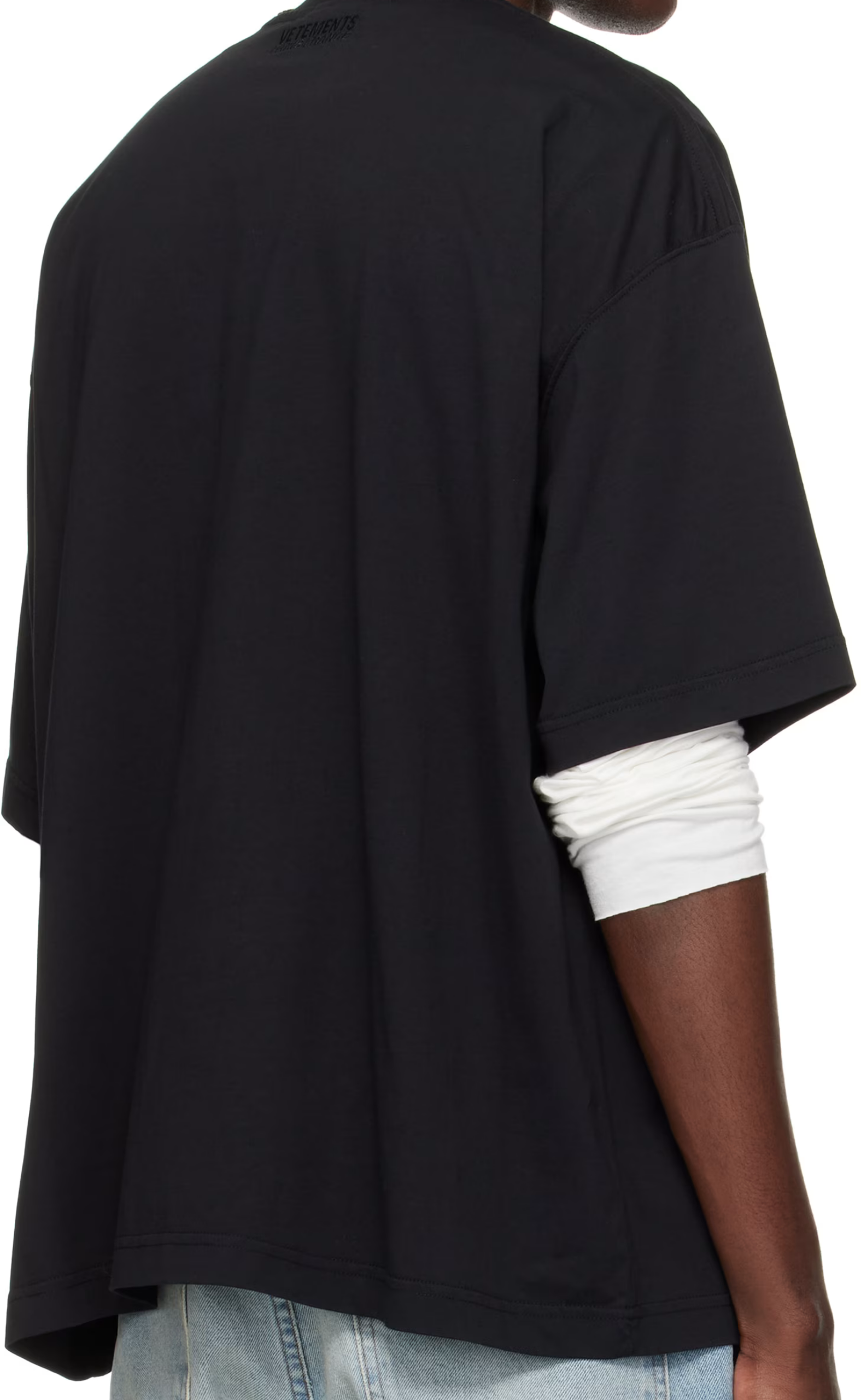 NIGHT IN PARIS OVERSIZED WASHED BLACK T-SHIRT