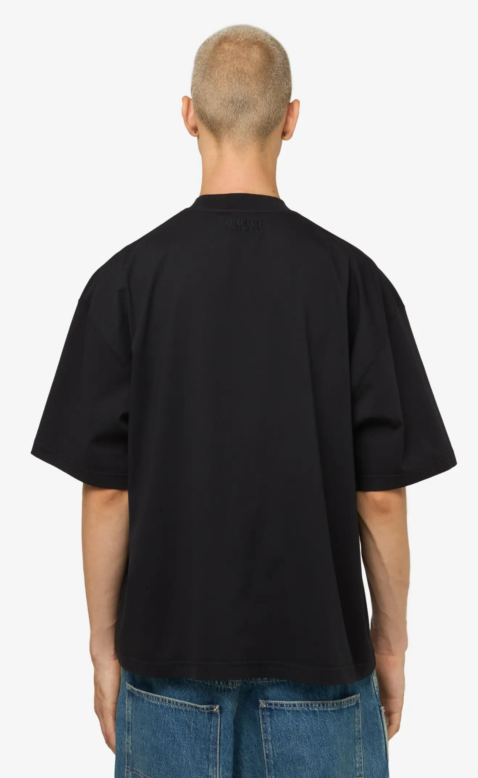 NIGHT IN PARIS OVERSIZED WASHED BLACK T-SHIRT