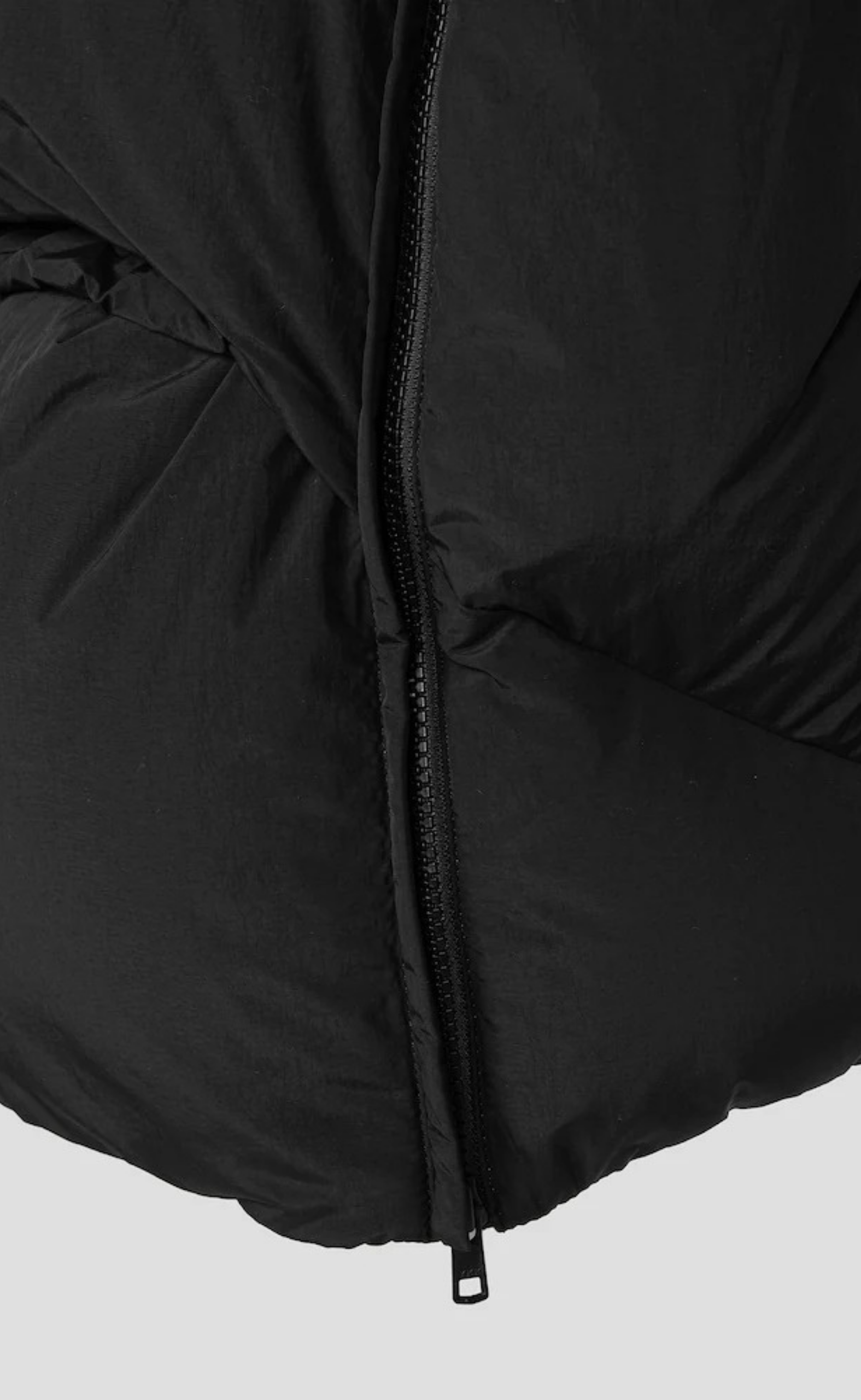 NYLON GOOSE DOWN BLACK VEST