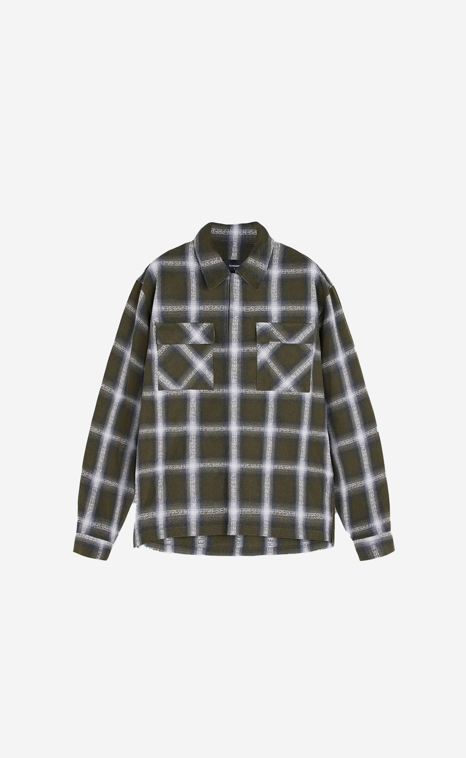 OLIVE FLANNEL SHIRT