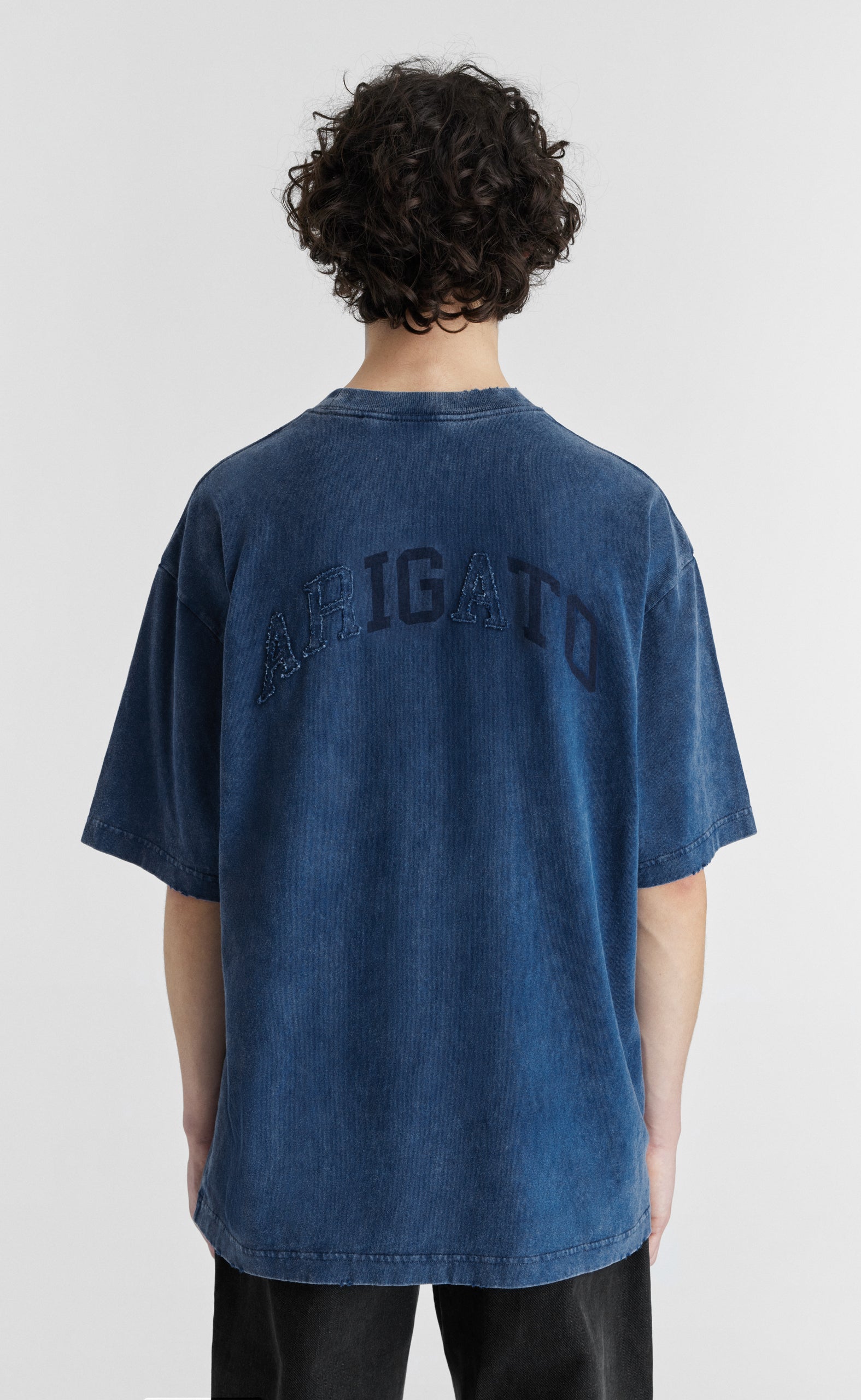 OPTIC DISTRESSED NAVY T-SHIRT