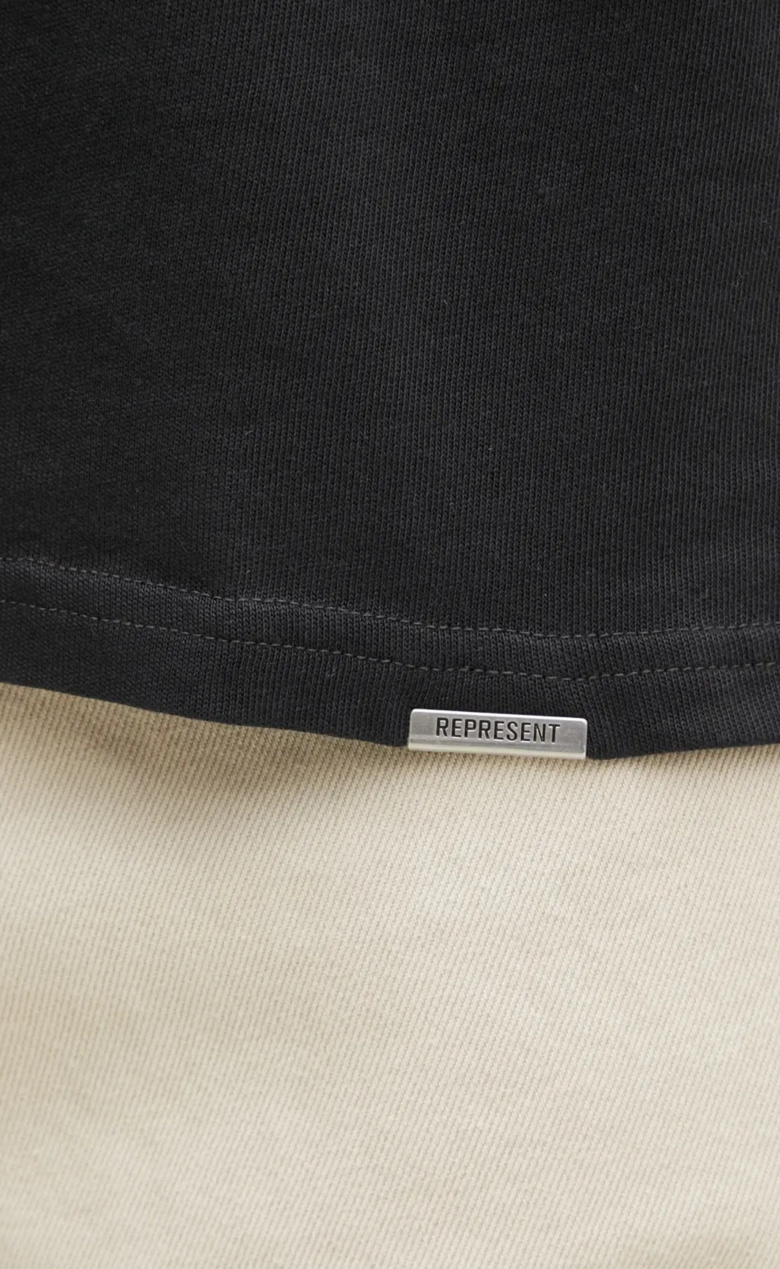 OUT OF THE SHADOWS STAINED BLACK T-SHIRT