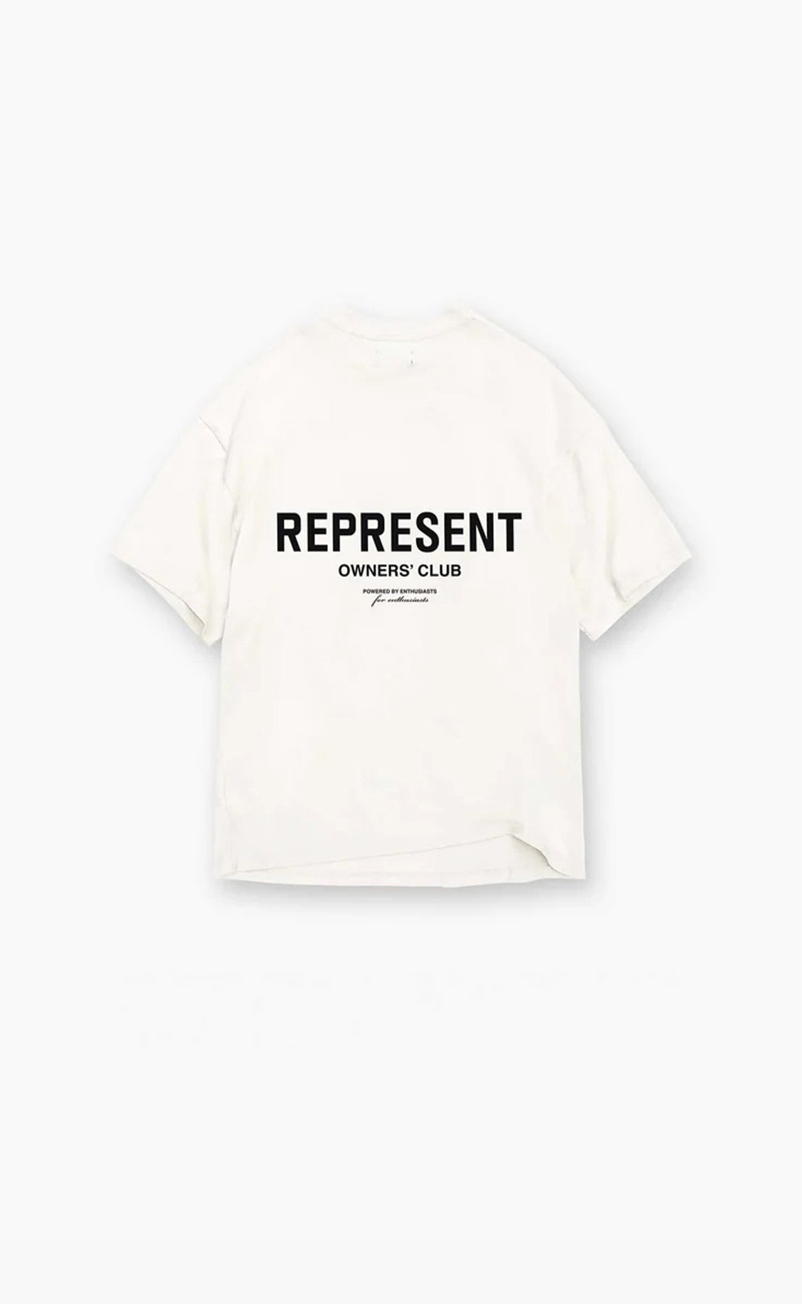 REPRESENT OWNERS CLUB FLAT WHITE T-SHIRT