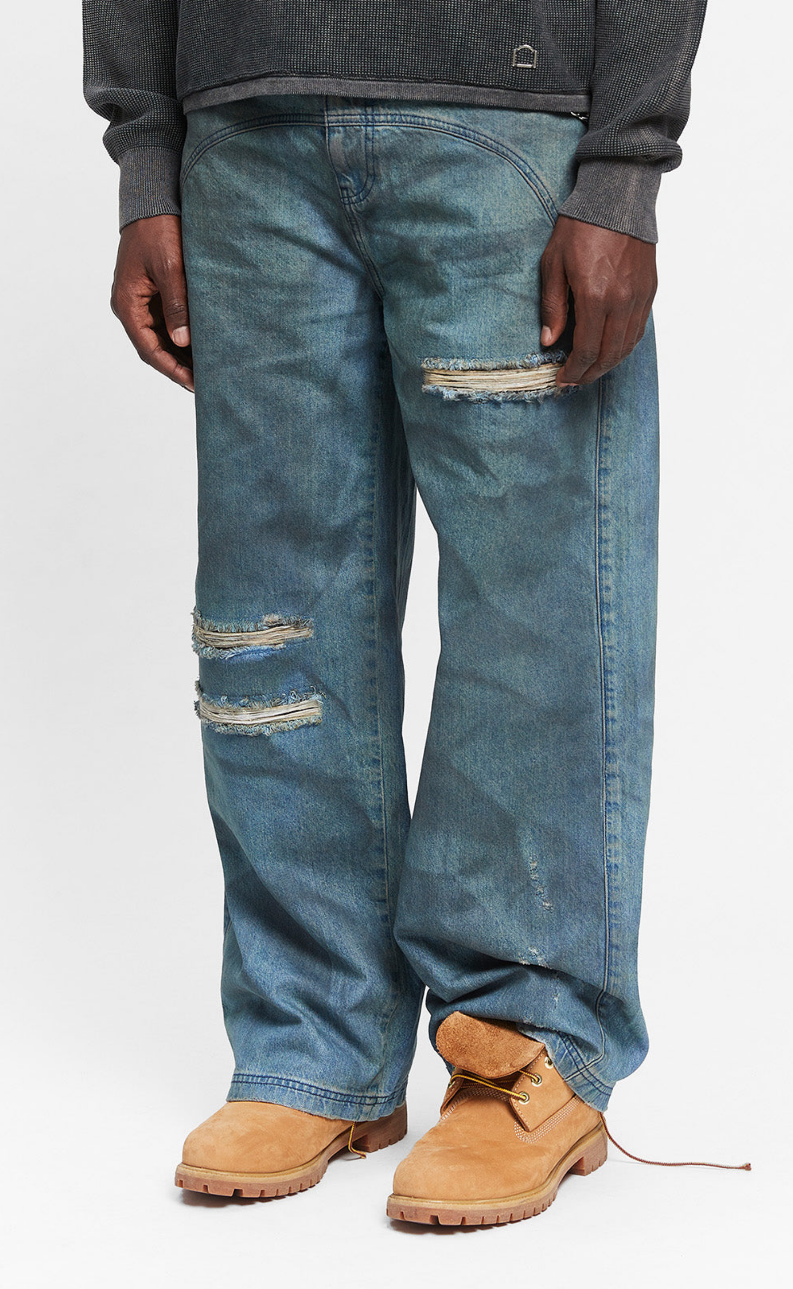 PAINTED ARTISAN WASHED BLUE DENIM