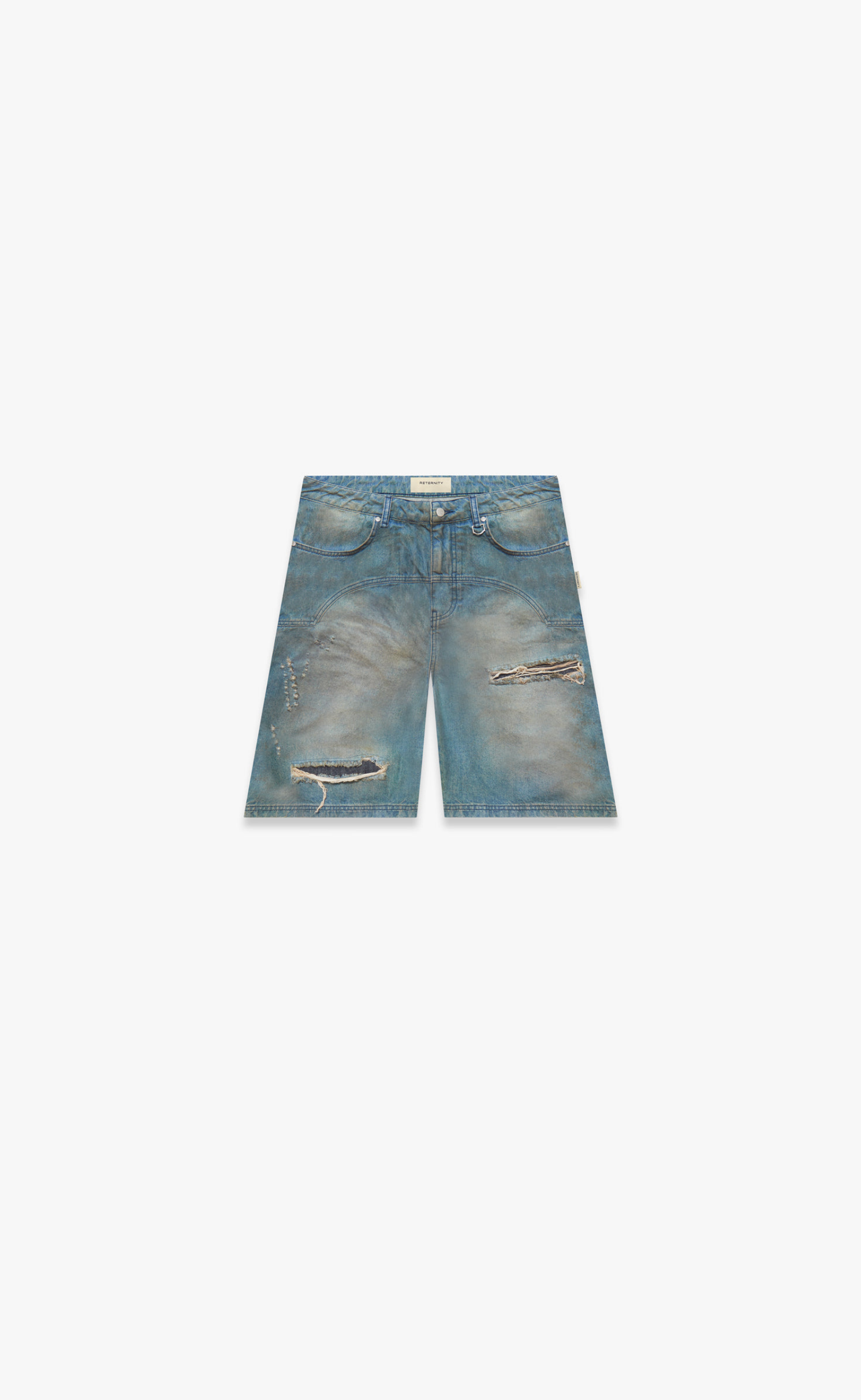 PAINTED ARTISAN WASHED BLUE SHORTS