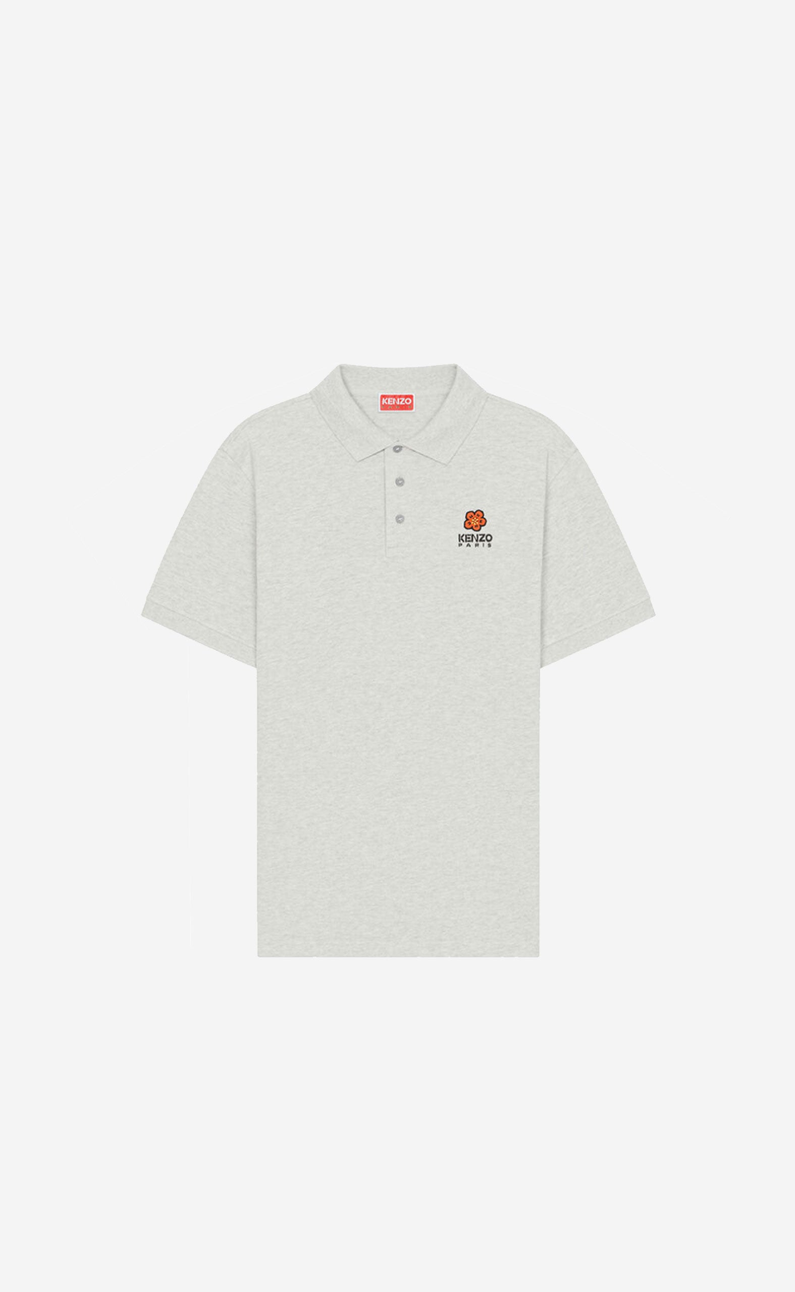 PALE GREY BOKE FLOWER CREST CLASSIC POLO