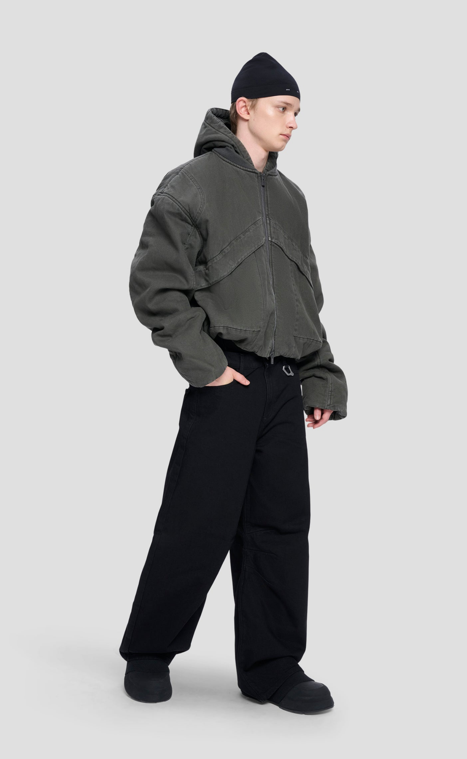 PARAMETRICAL WORKER GREY JACKET