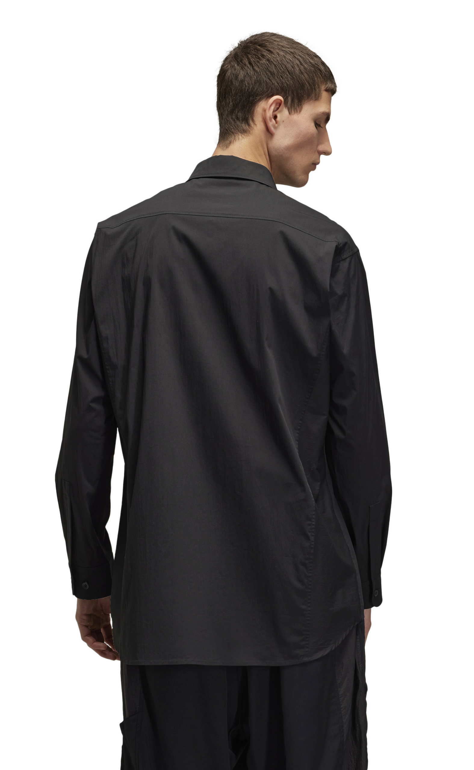 PLATED POCKET BLACK SHIRT