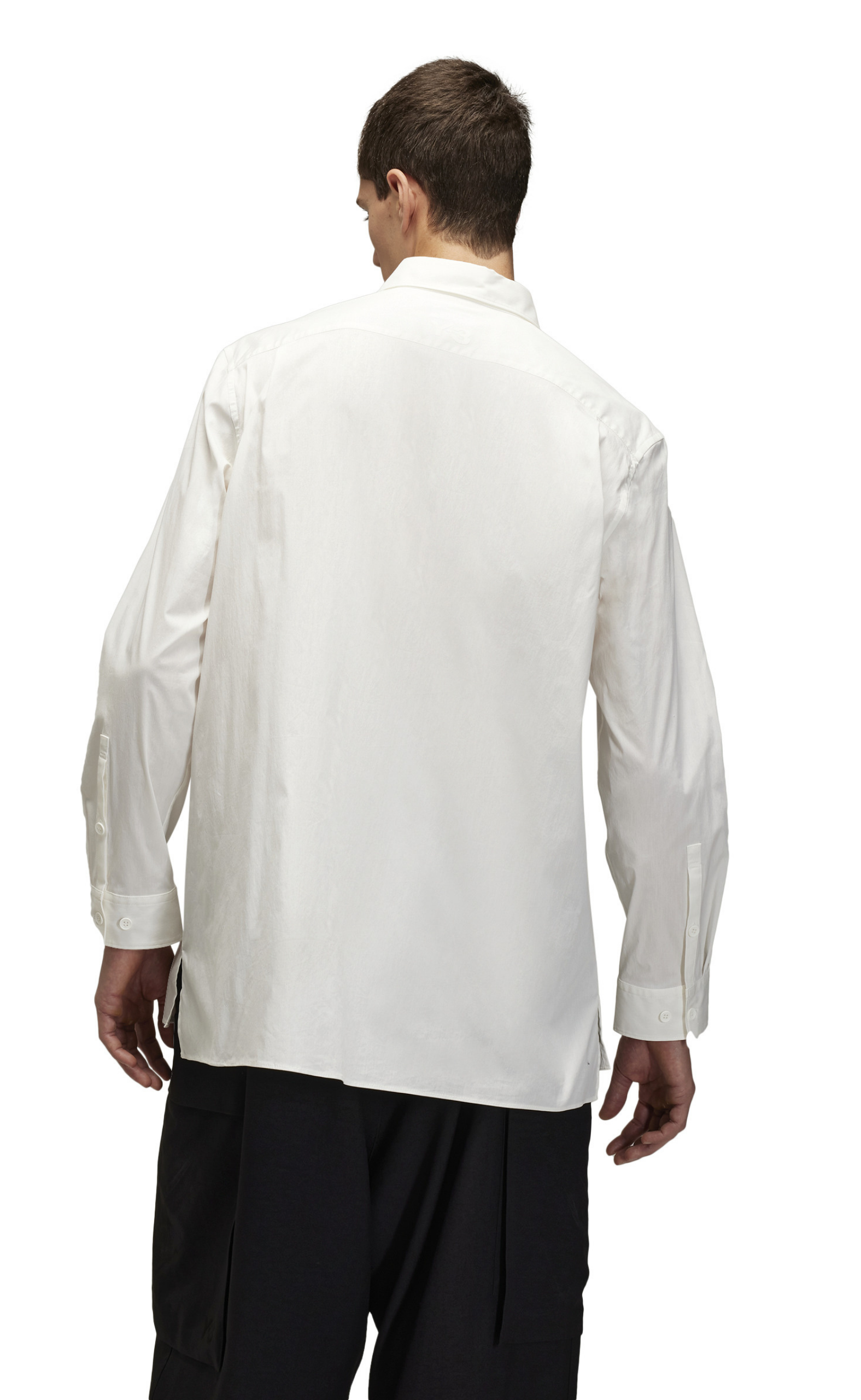 PLATED POCKET WHITE SHIRT