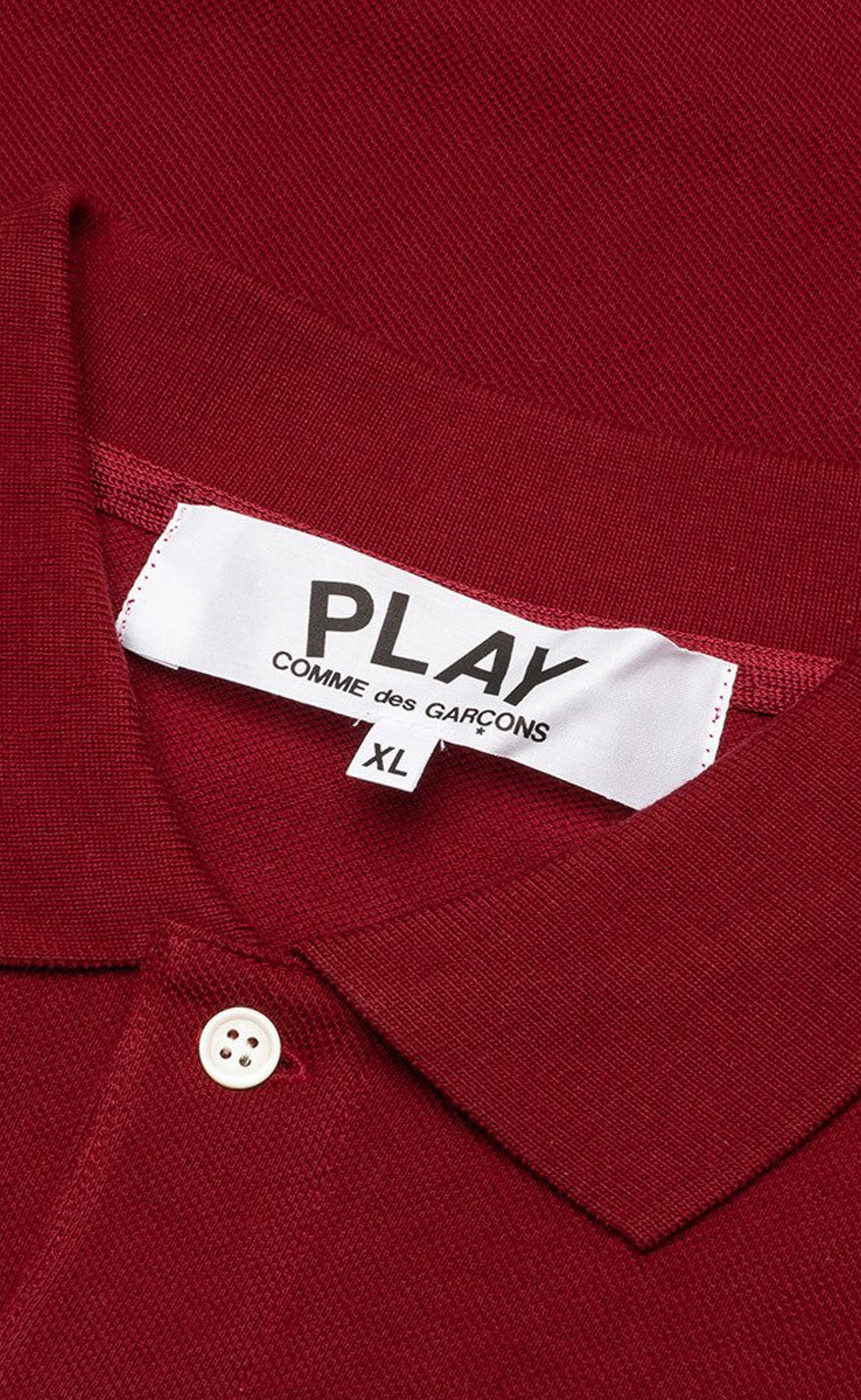 PLAY POLO RED HEART BURGUNDY T-SGIRT
