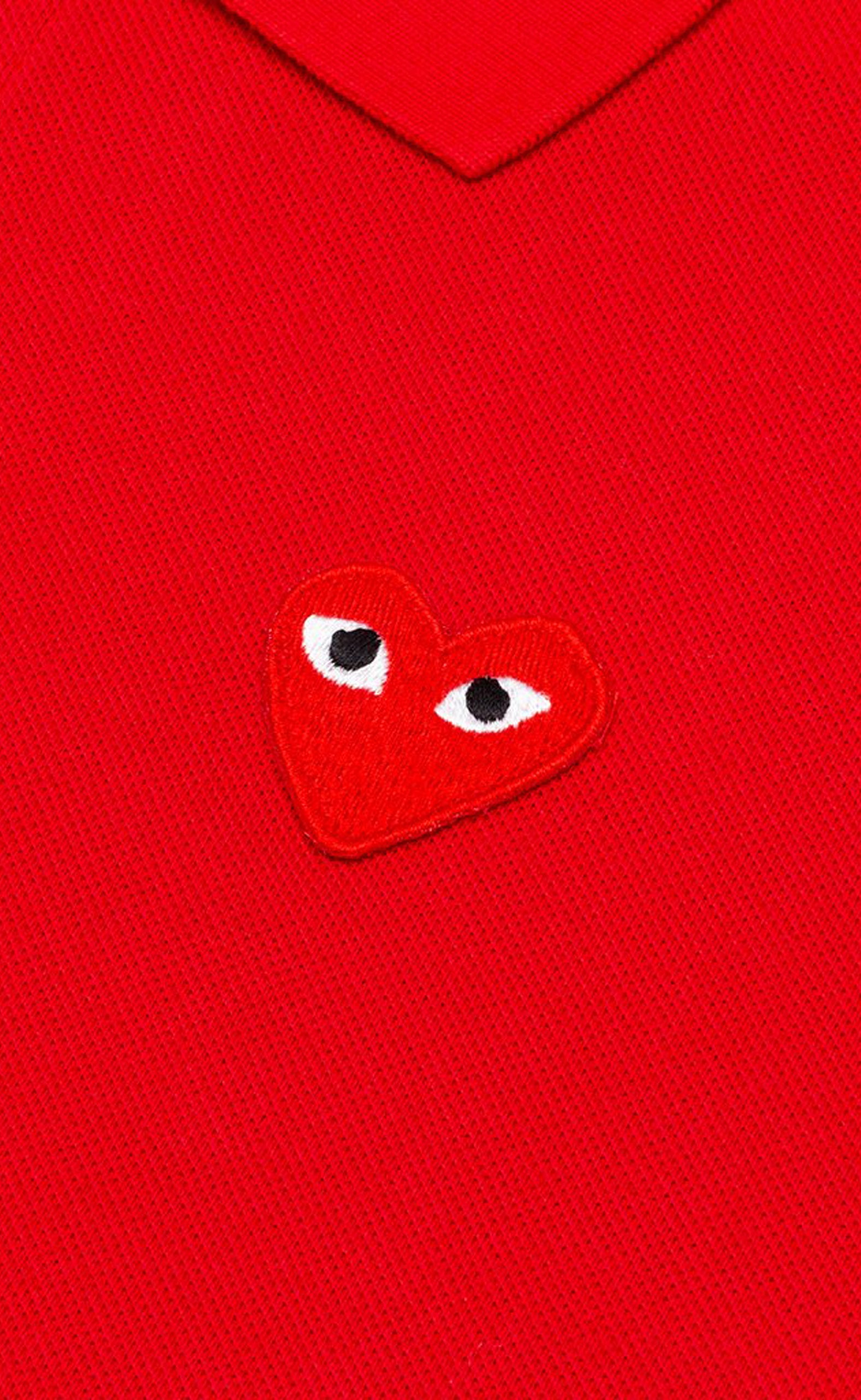 PLAY POLO RED HEART RED T-SGIRT