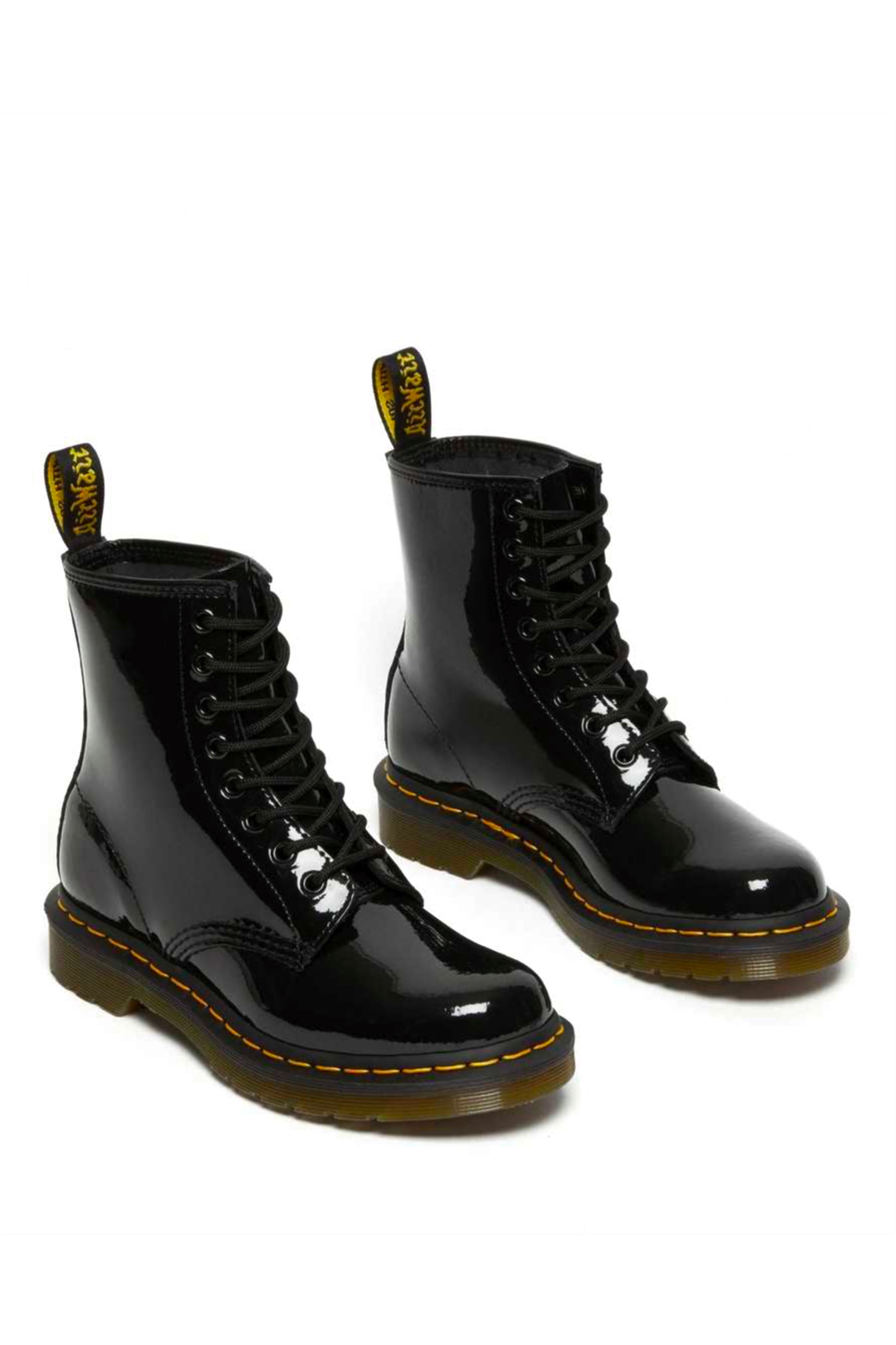 1460 W 8 Eye Boot Black Patent Lamper