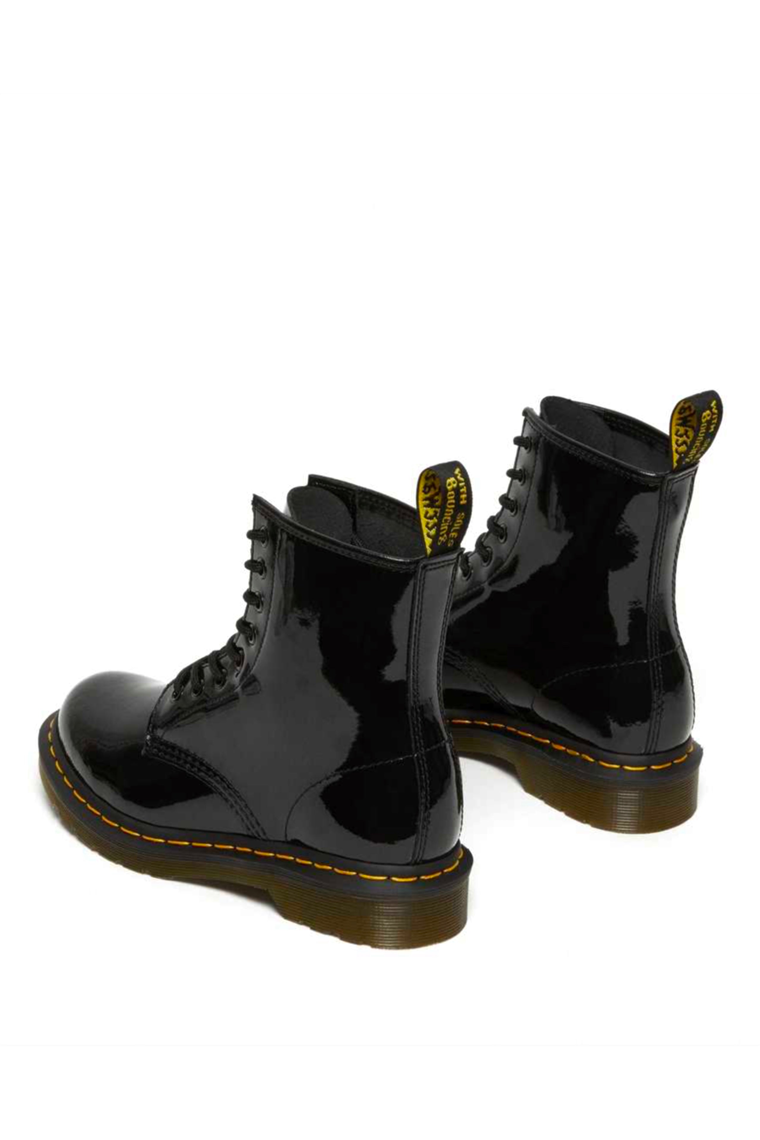 1460 W 8 Eye Boot Black Patent Lamper