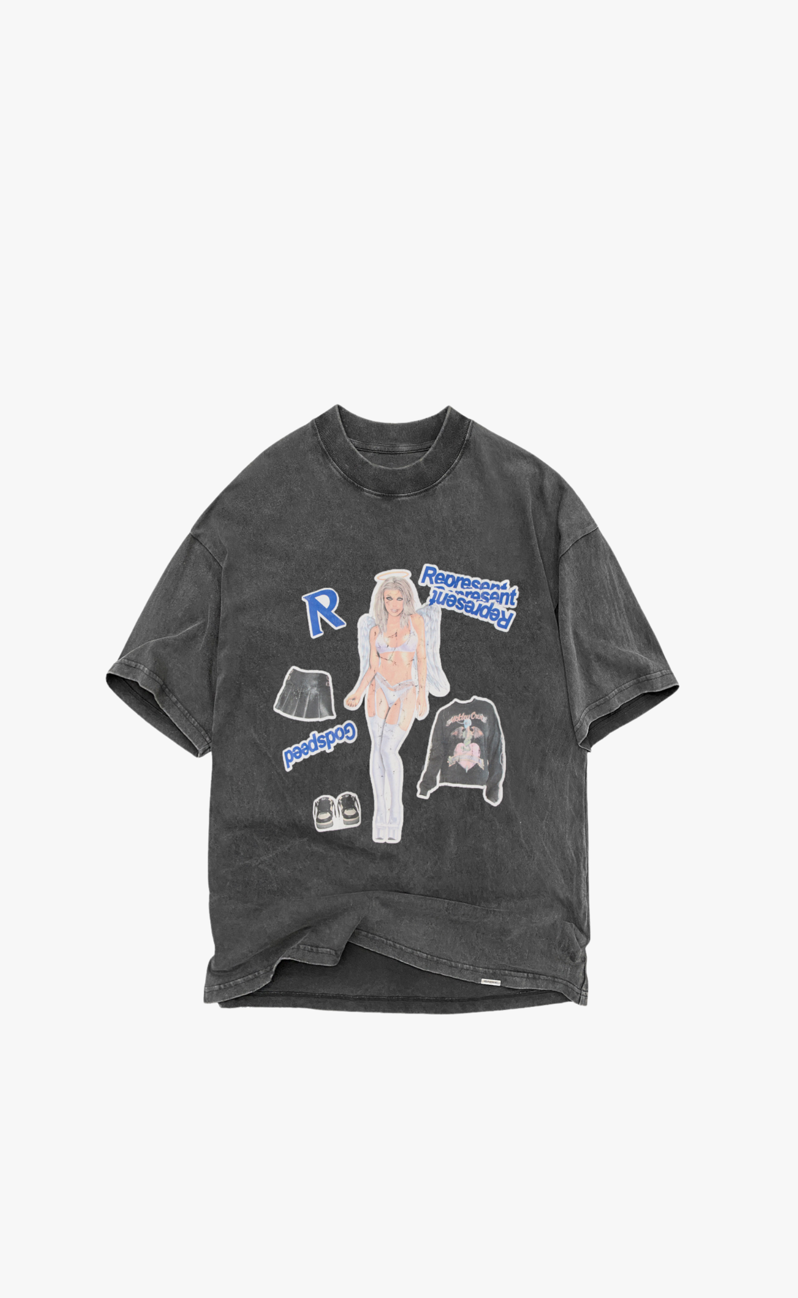 QUESTION YOUR INNOCENCE VINTAGE GREY T-SHIRT