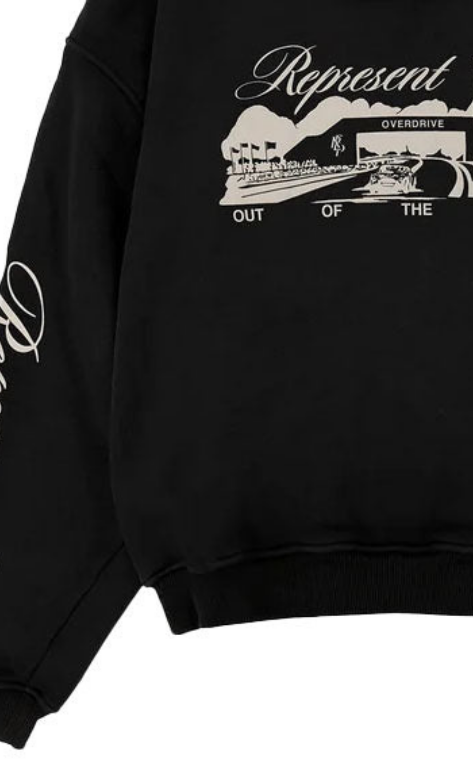 RACEWAY JET BLACK HOODIE