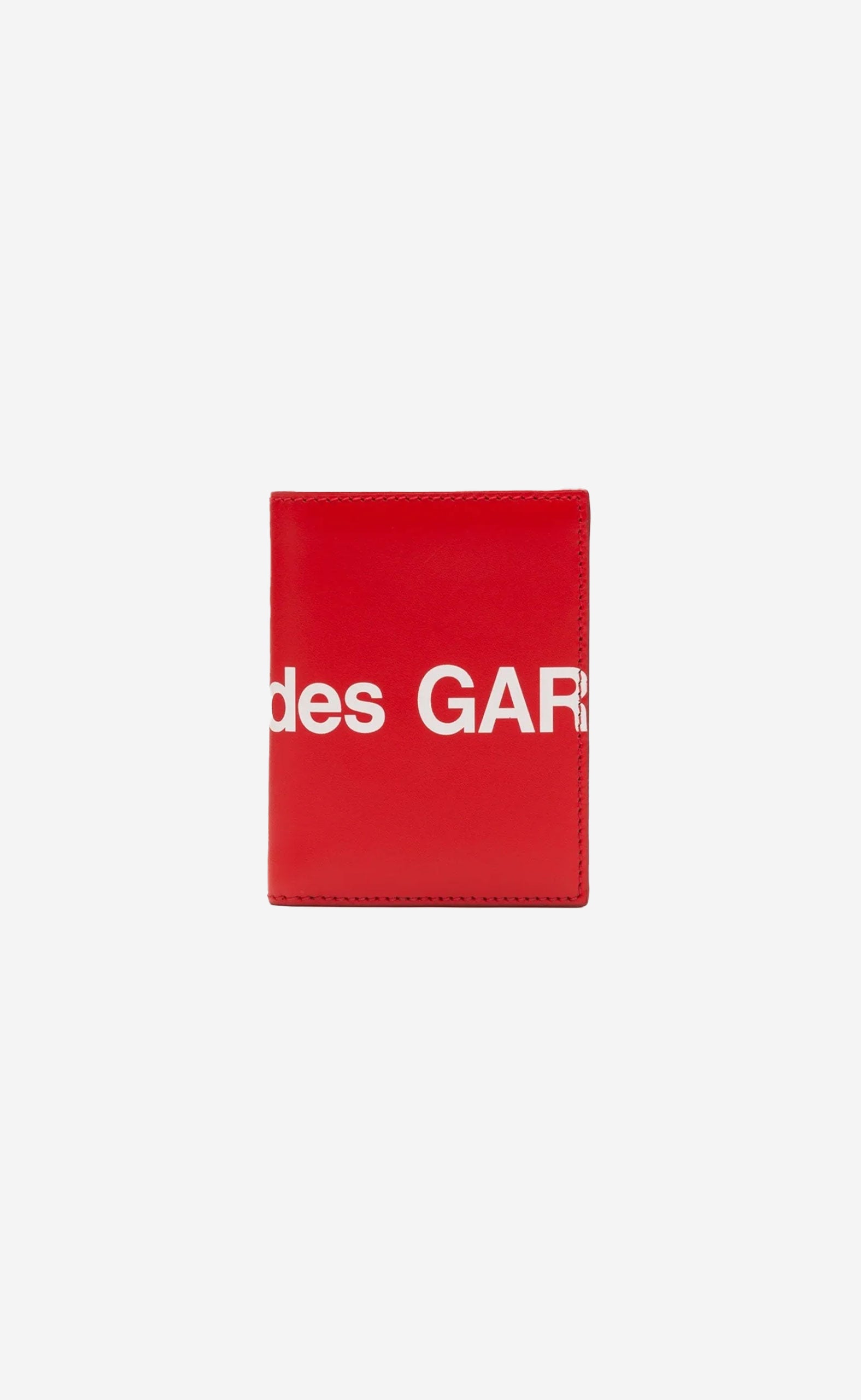 CDG HUGE LOGO WALLET RED